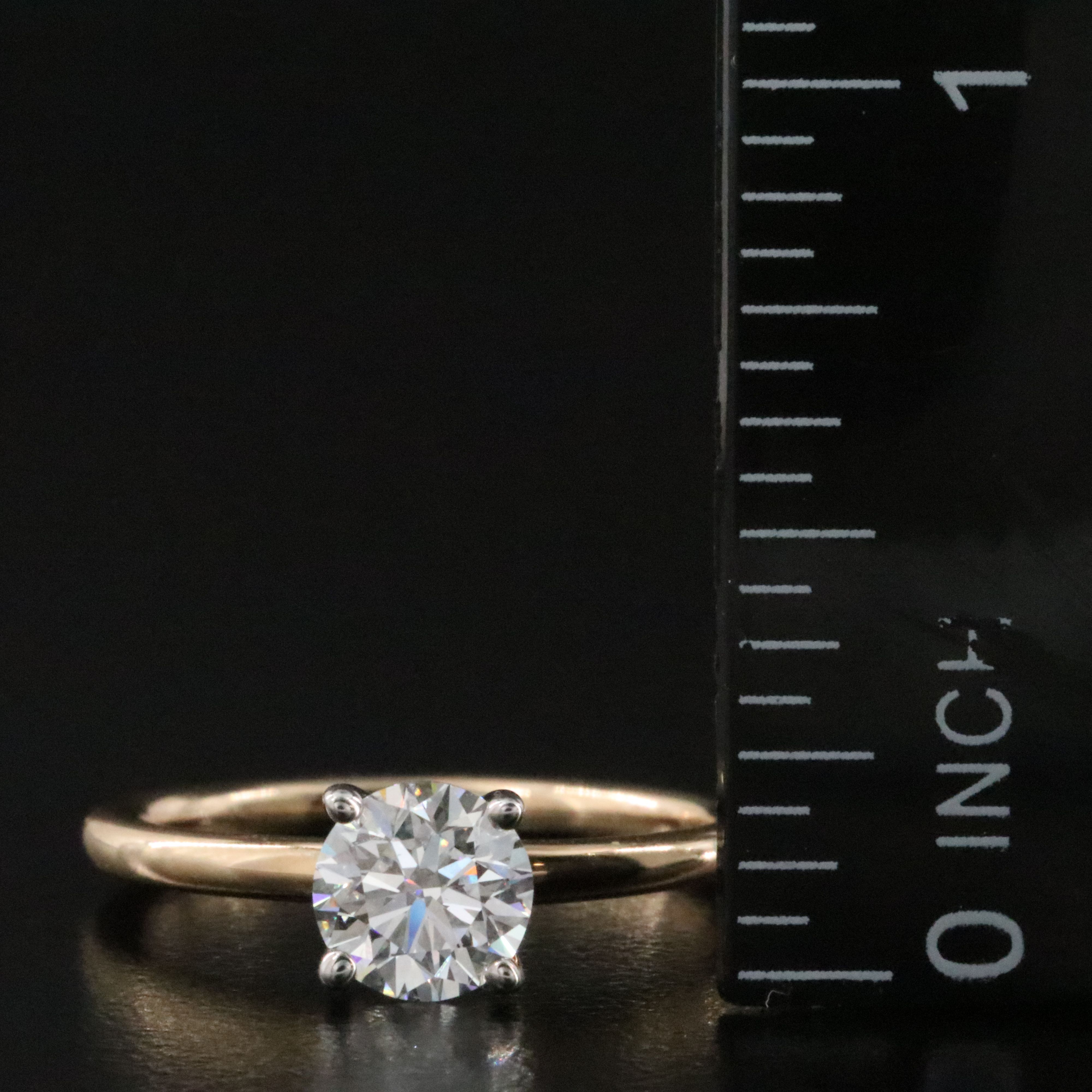 14K 1.00 CT Lab Grown Diamond Solitaire Ring