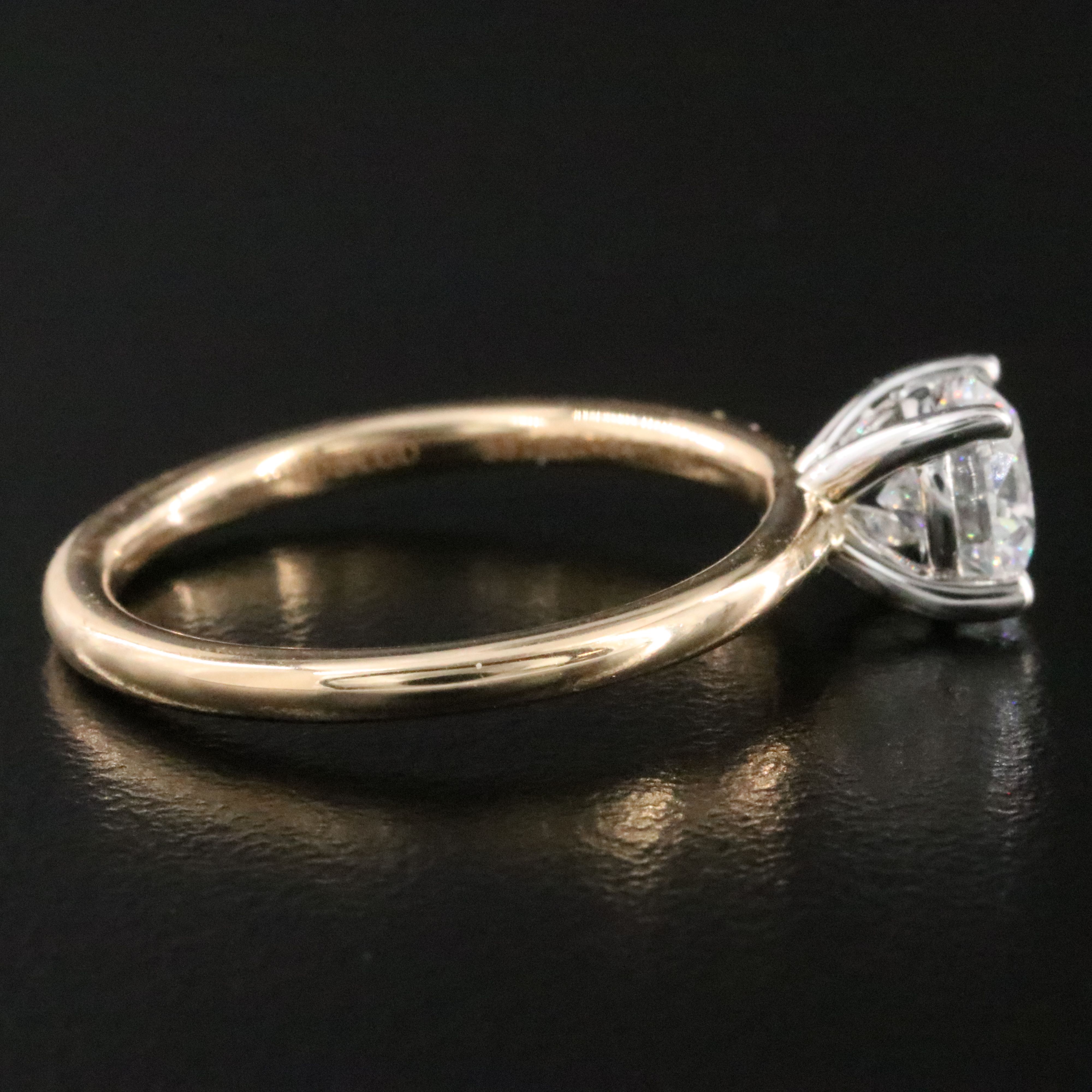 14K 1.00 CT Lab Grown Diamond Solitaire Ring