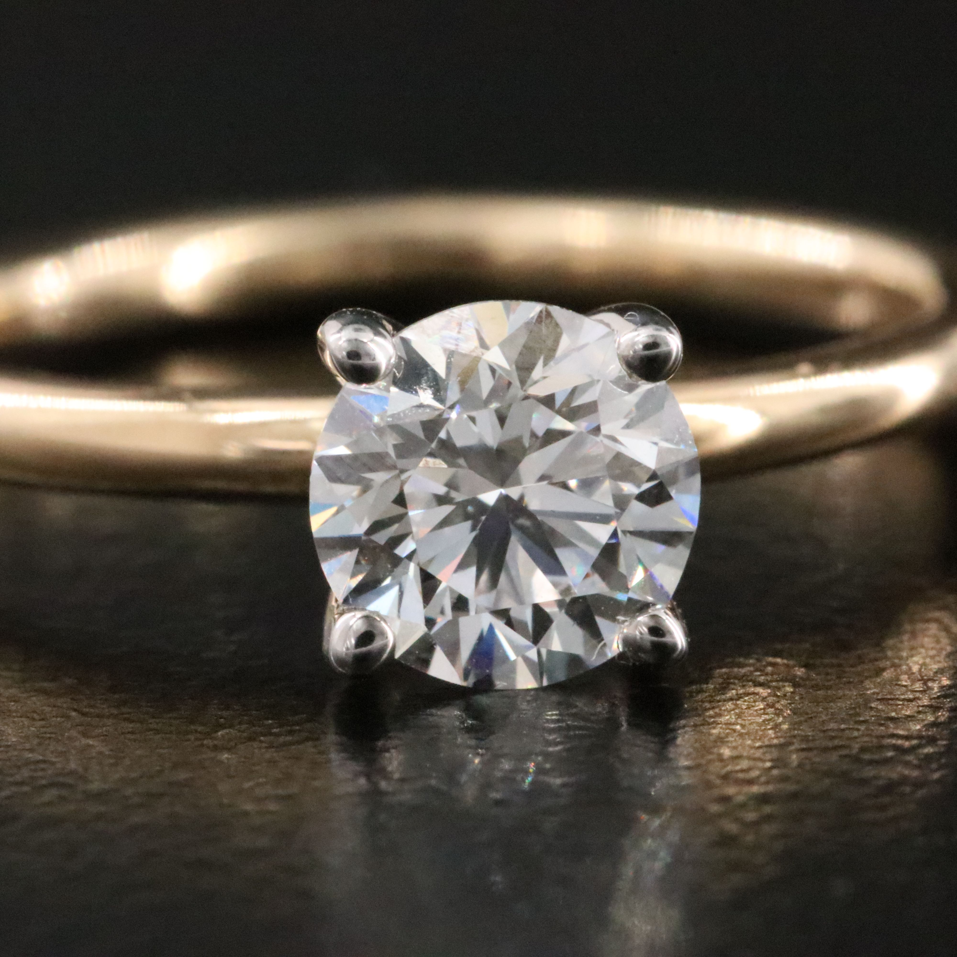 14K 1.00 CT Lab Grown Diamond Solitaire Ring