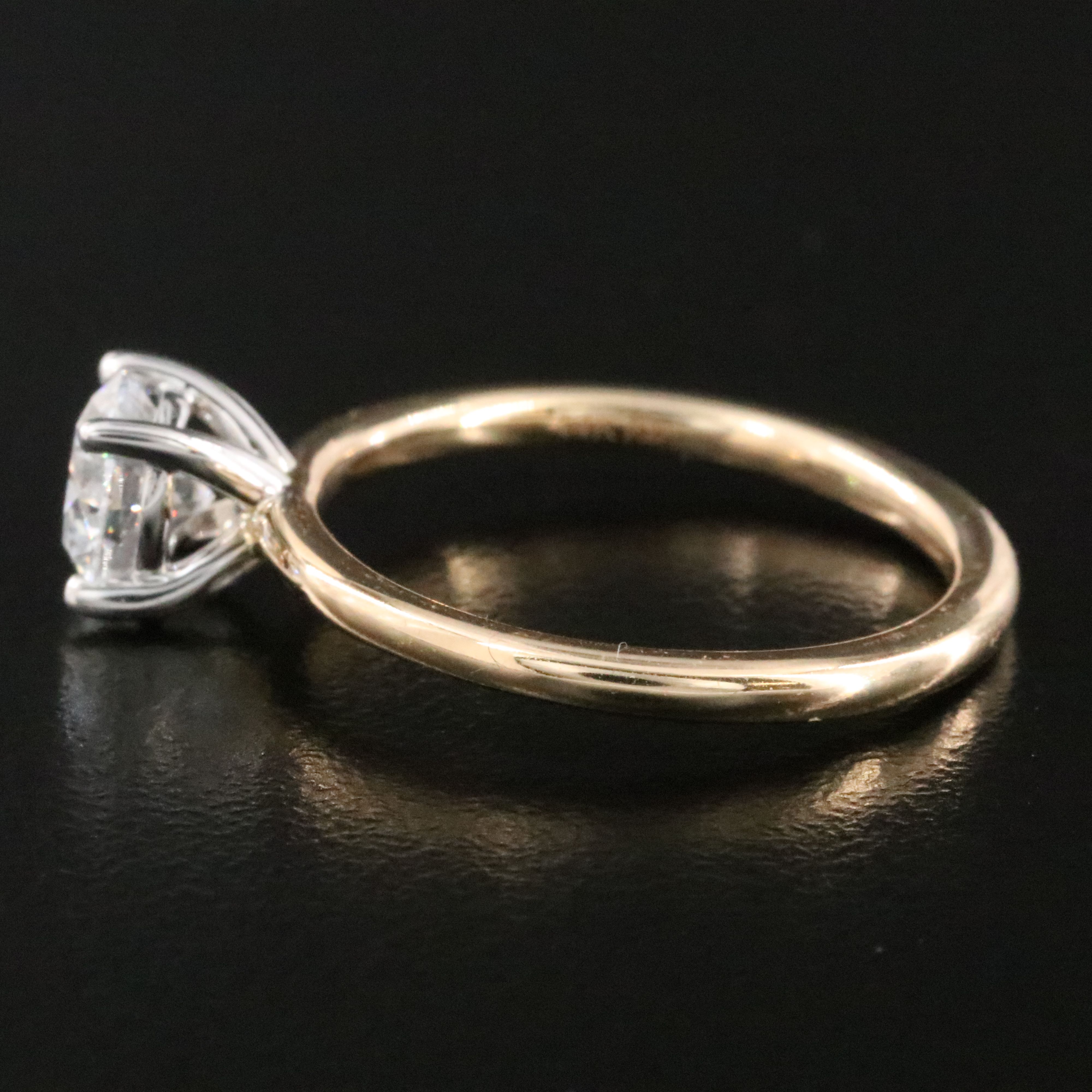 14K 1.00 CT Lab Grown Diamond Solitaire Ring