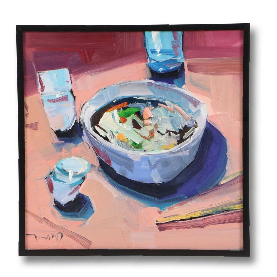 Jose Trujillo Still Life Oil Painting "Bowl of Pho," 2022