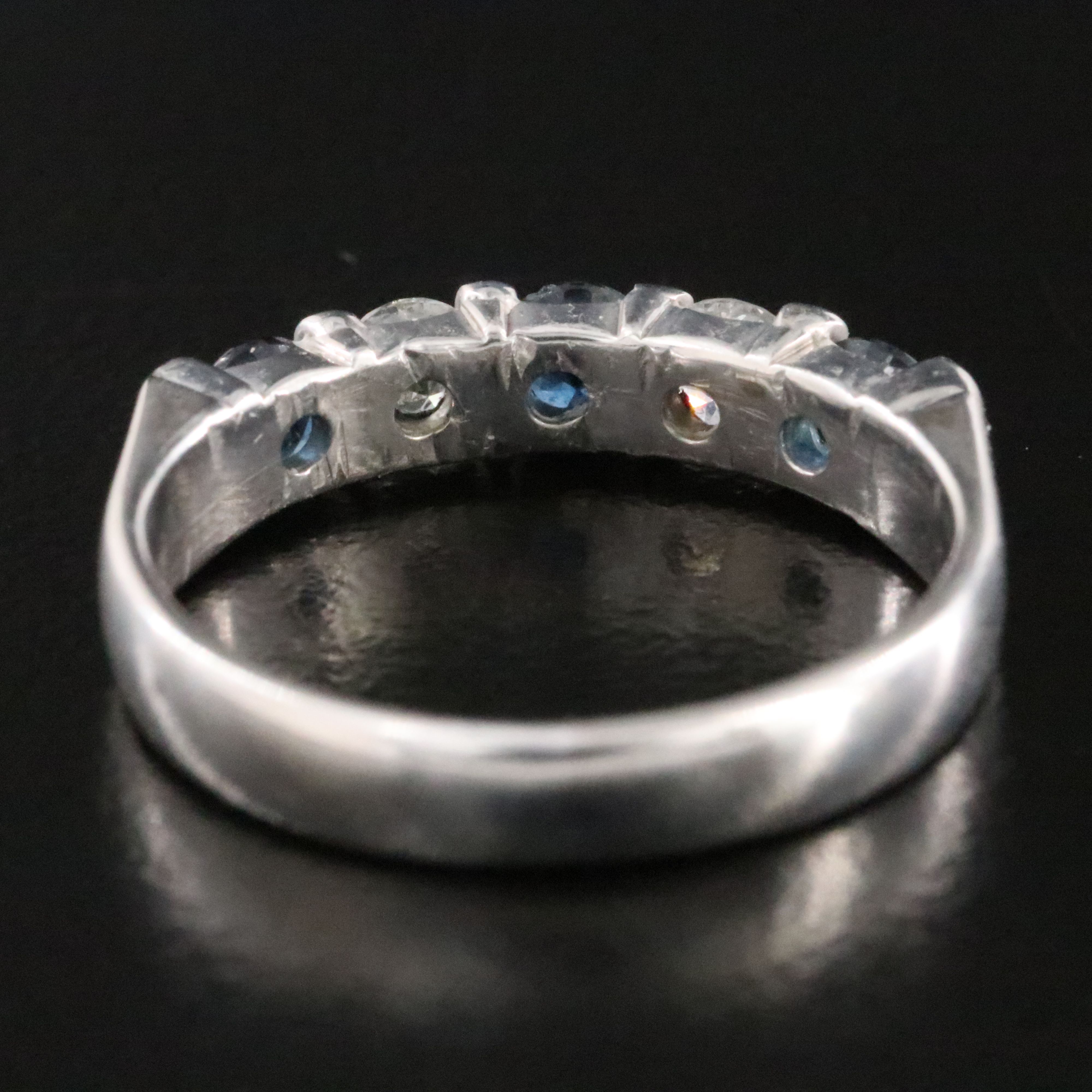 Kubér 14K Sapphire and Diamond Stackable Ring