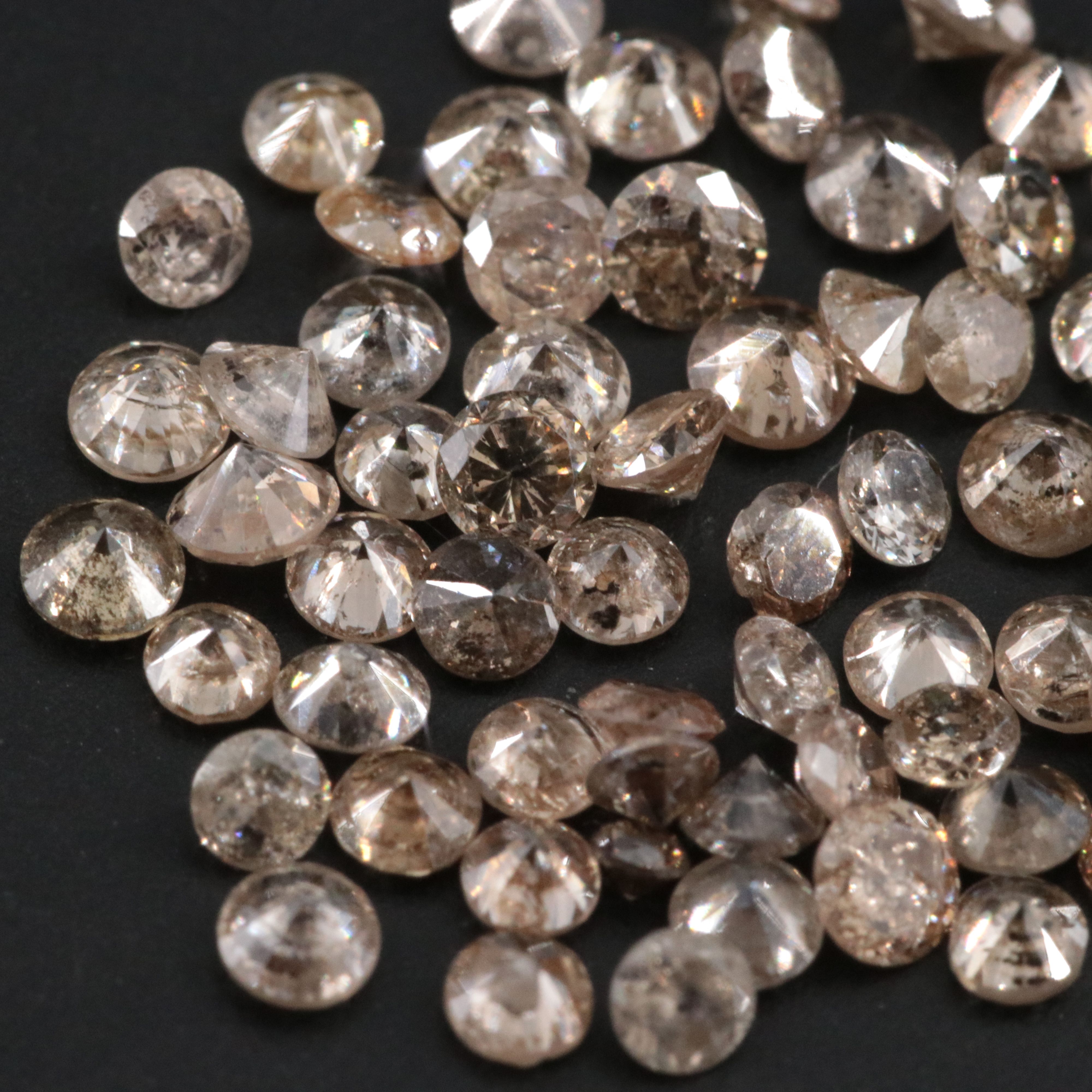 Loose 2.03 CTW Brown and Fancy Brown Diamond Melee