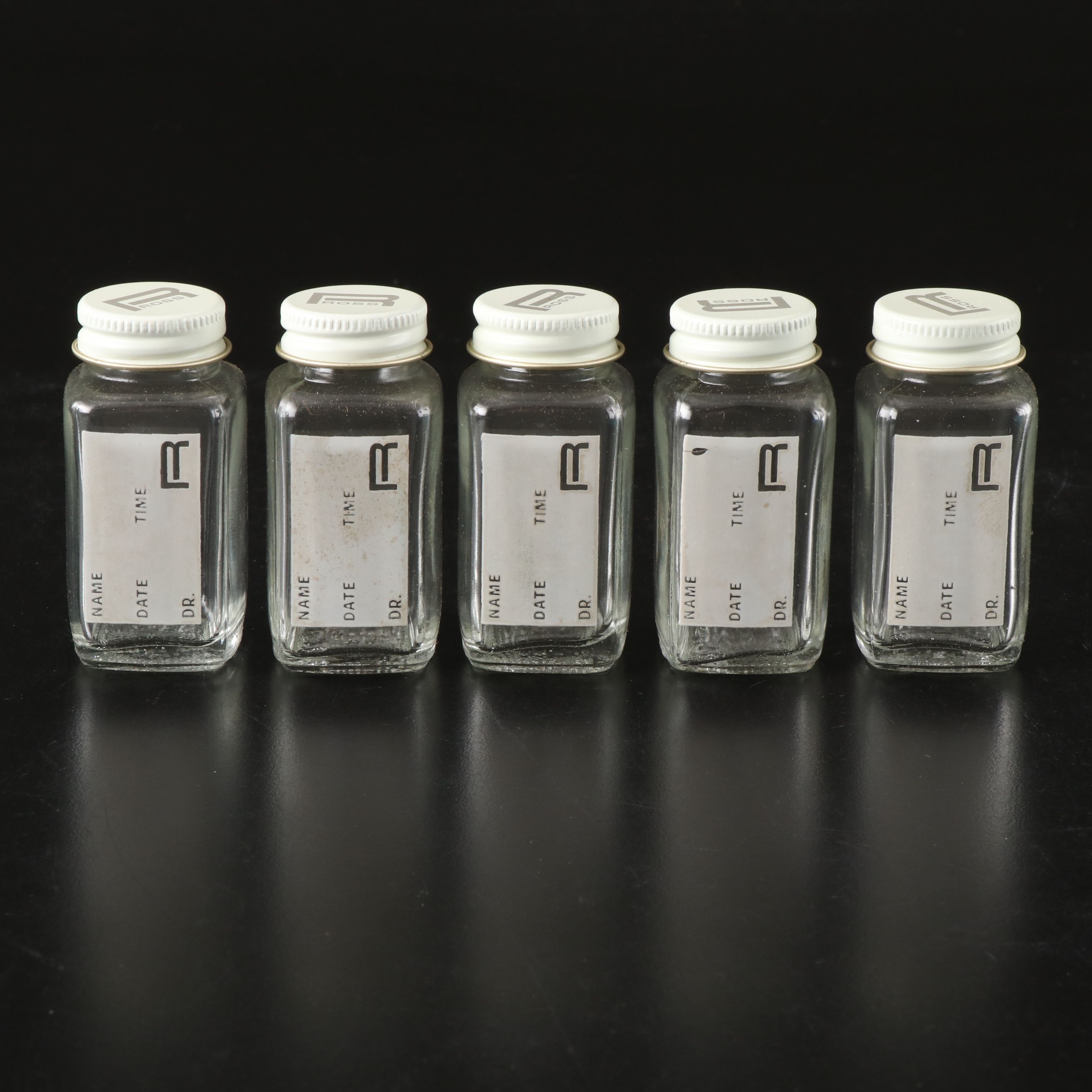 Ross Glass Specimen Bottles