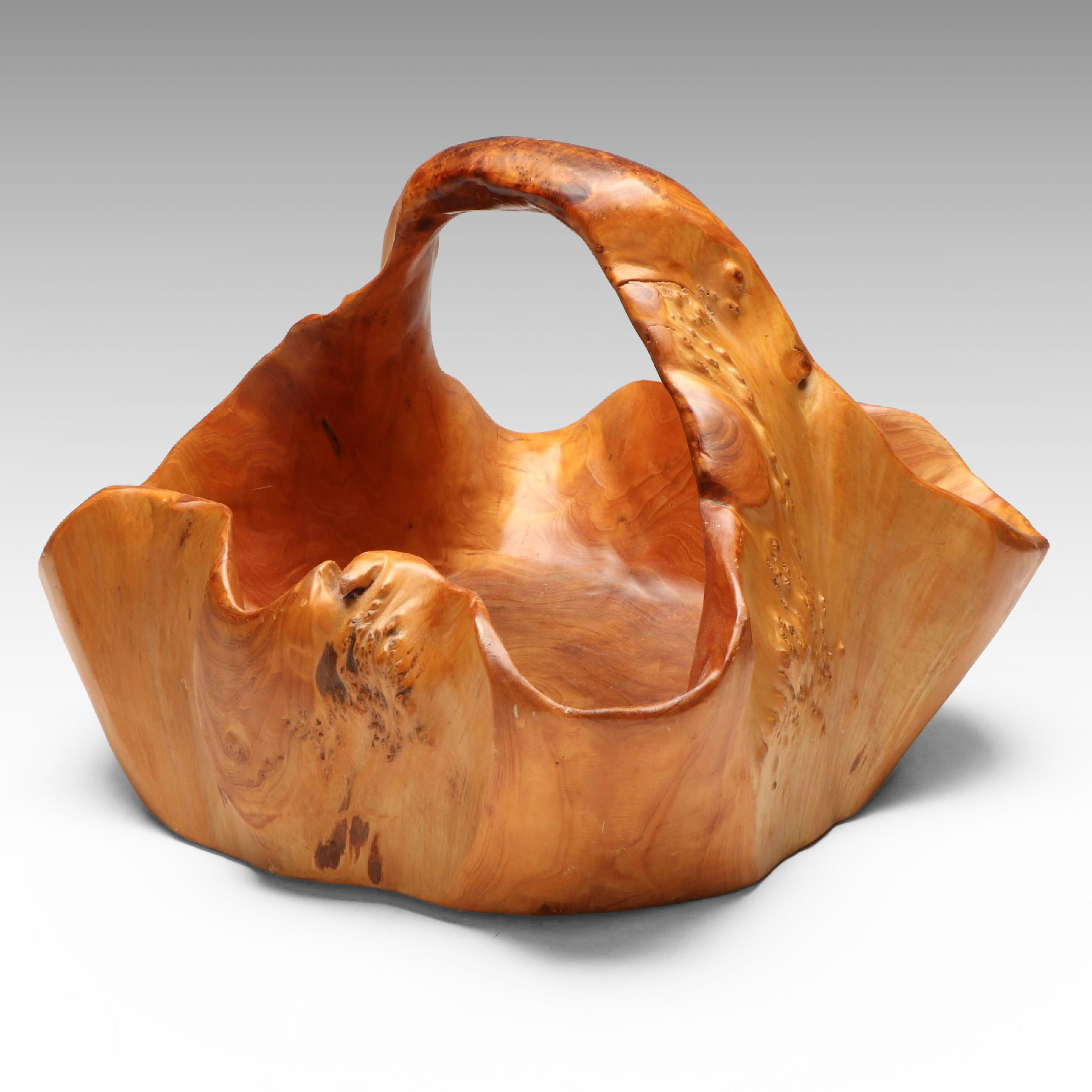 Burled Oak Knot Basket