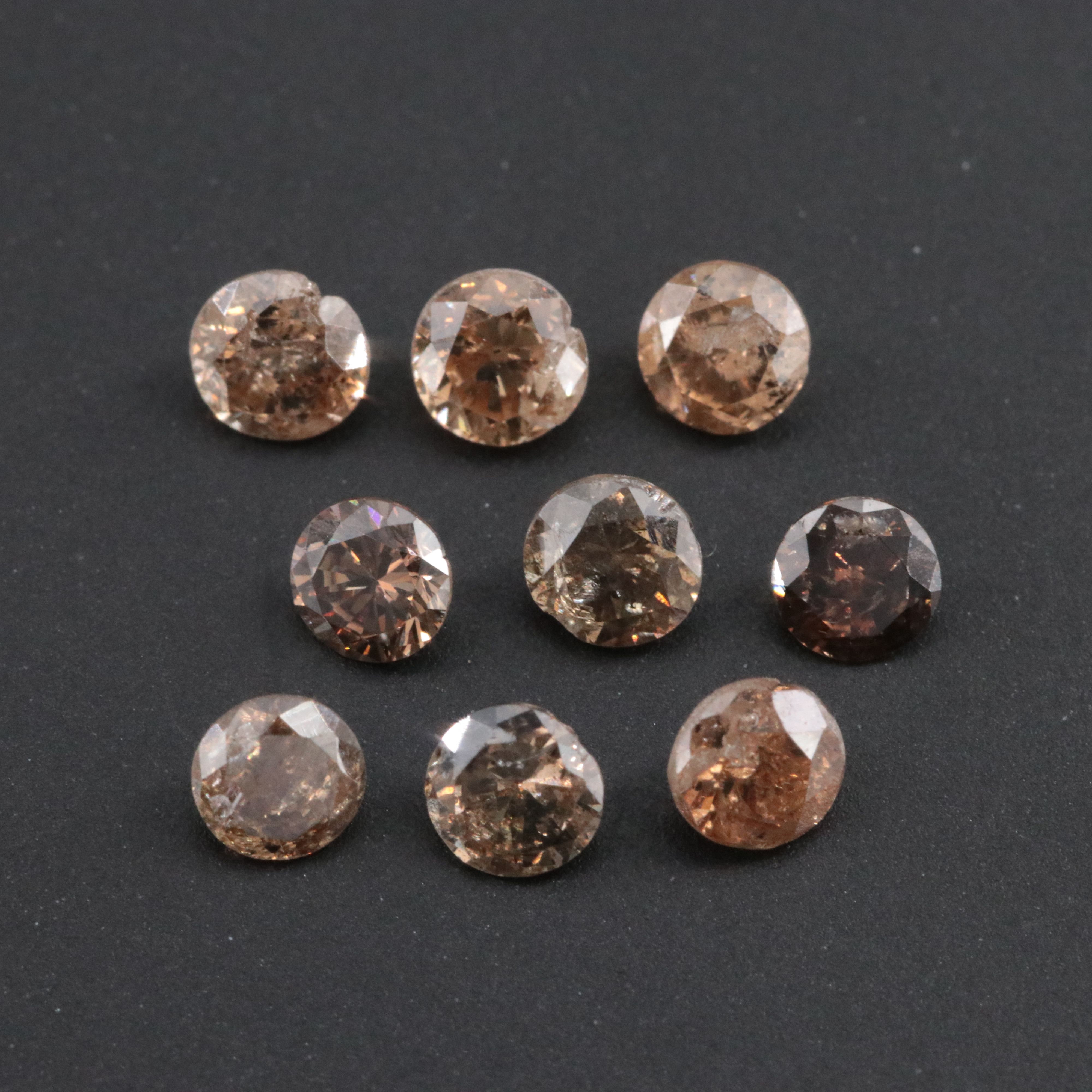 Loose 1.12 CTW Fancy Brown Diamonds