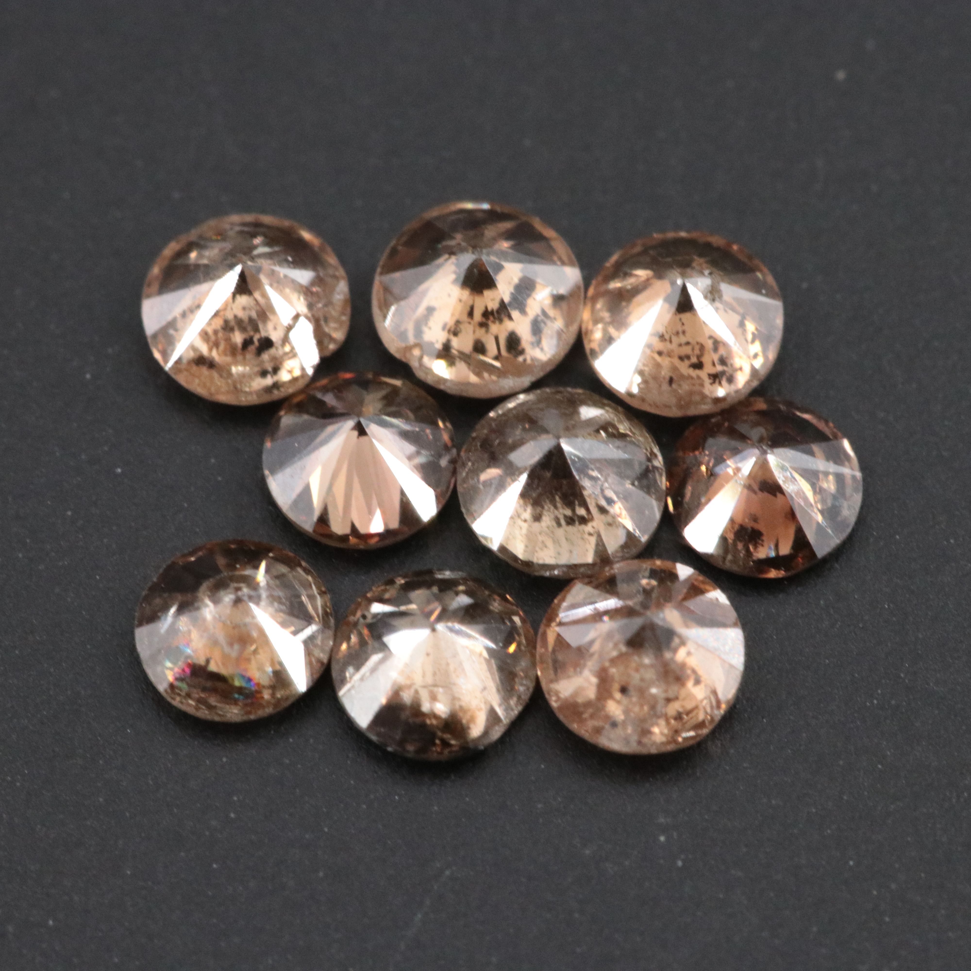 Loose 1.12 CTW Fancy Brown Diamonds