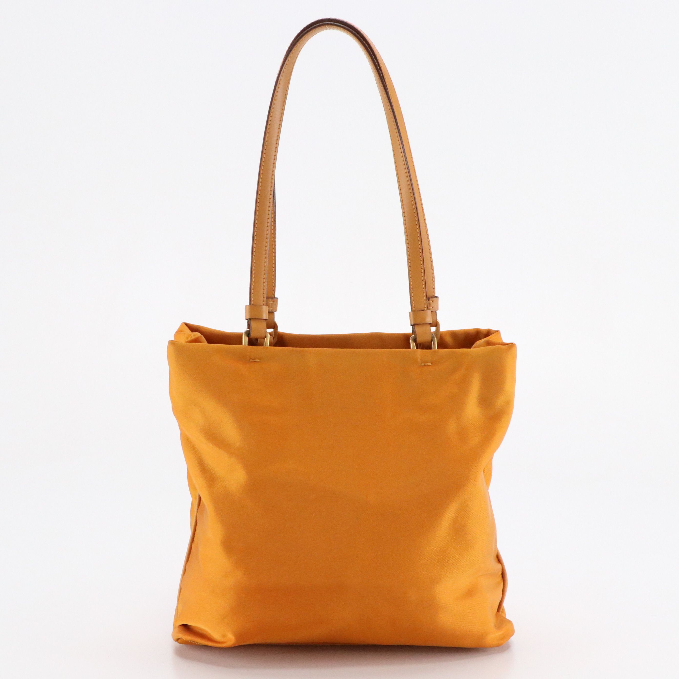 Prada Shoulder Bag in Gold Tessuto Nylon