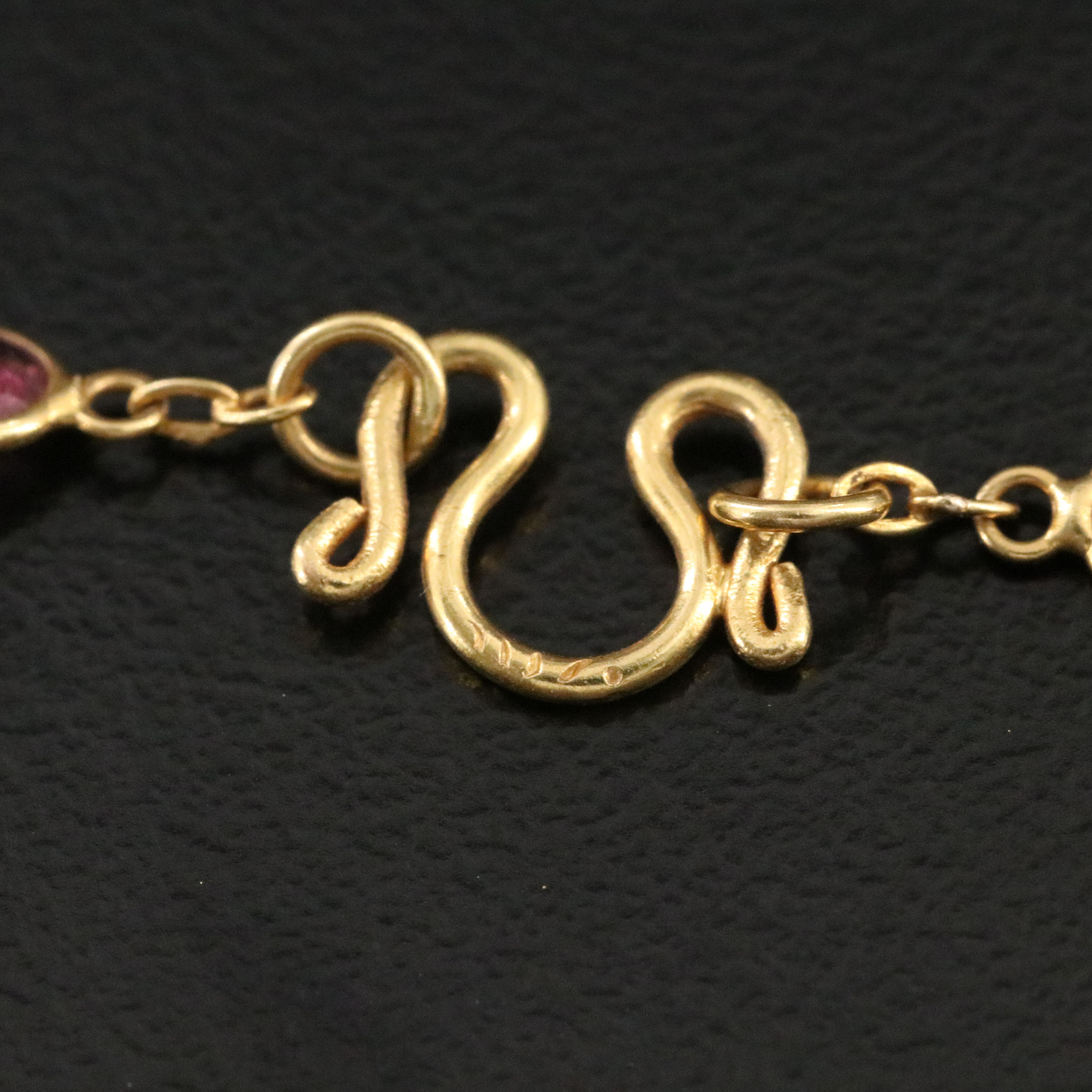 18K Emerald, Sapphire, and Ruby Station Necklace