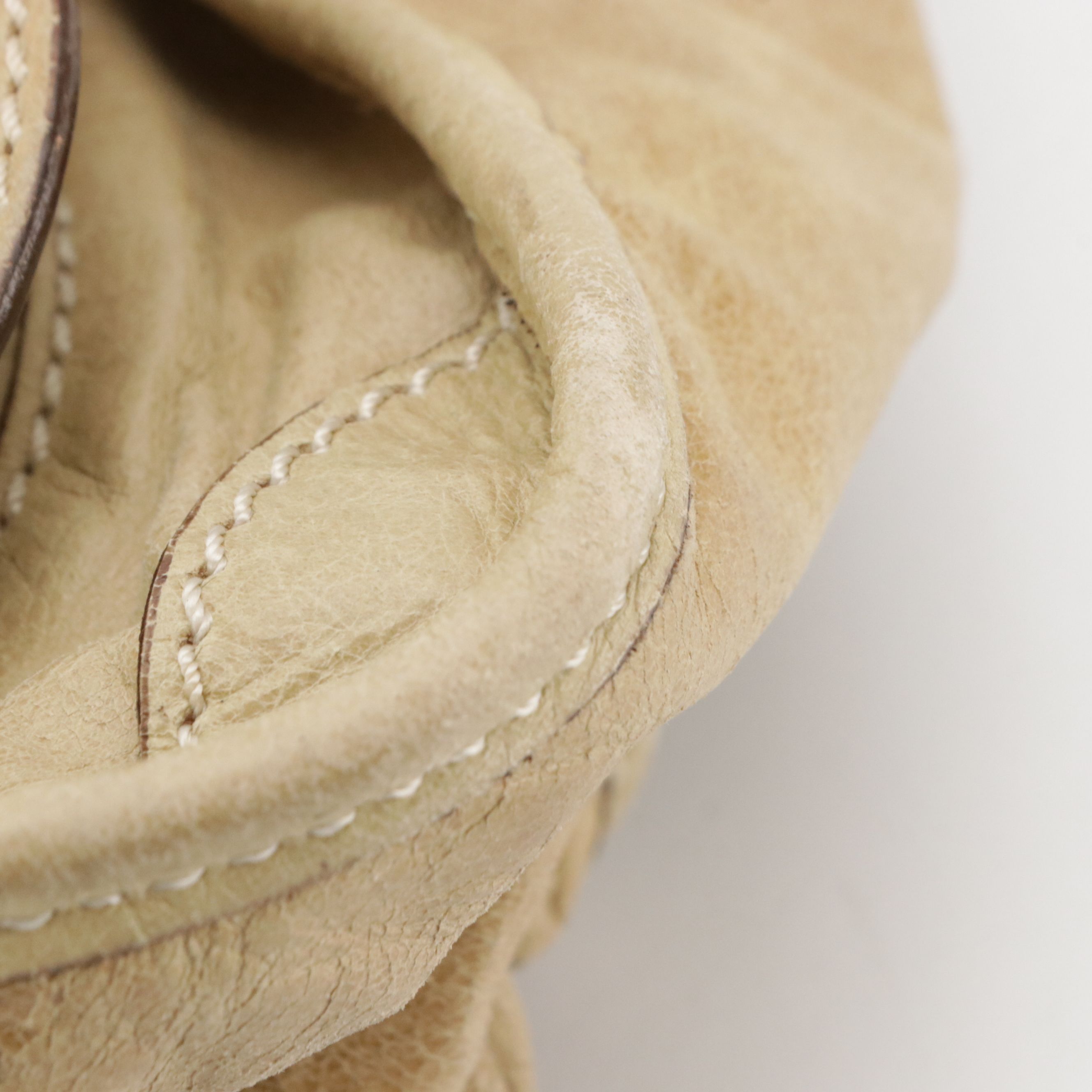 Chloé Large Bay Tote Bag in Camel Calfskin Leather, With Tags