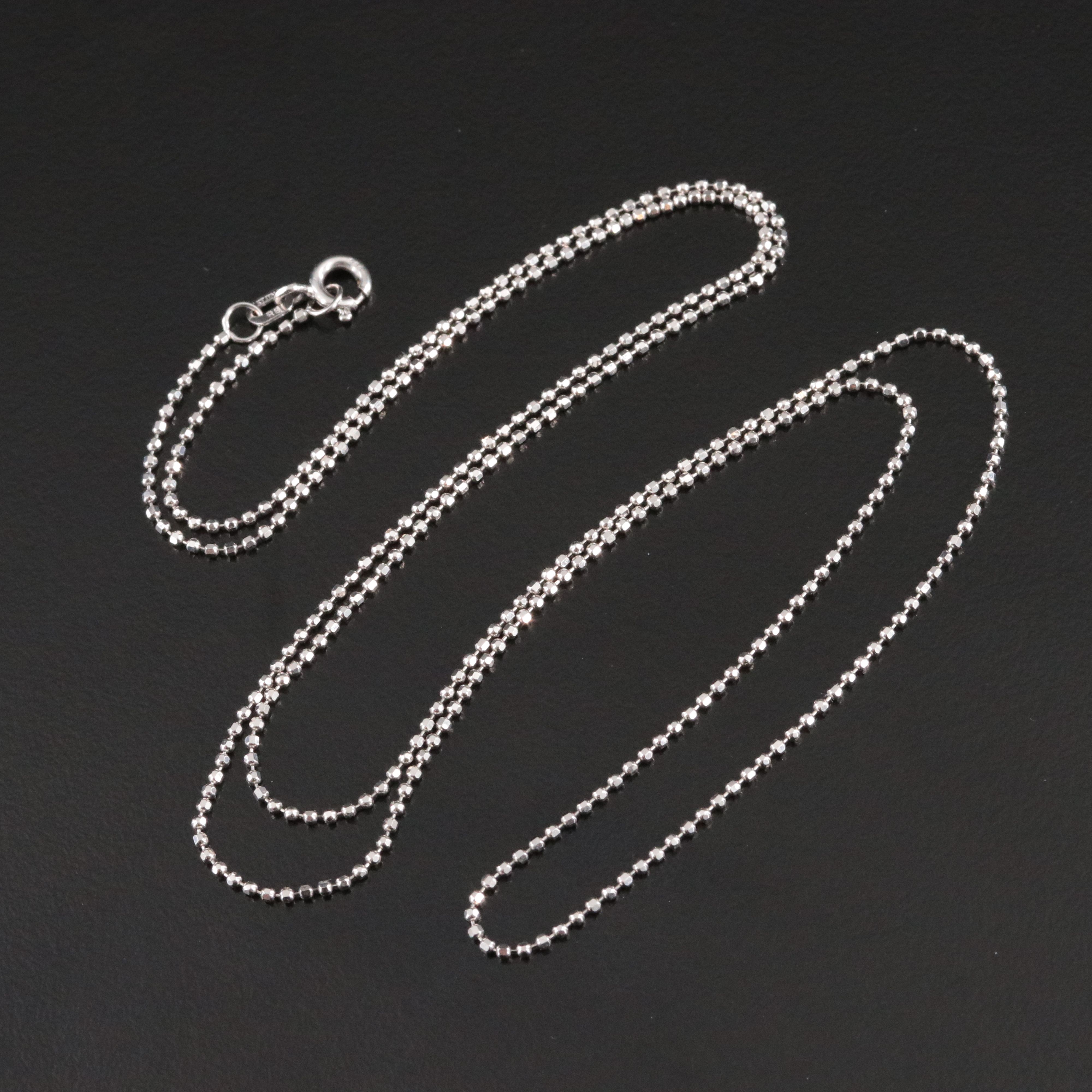 14K Bead Chain Necklace