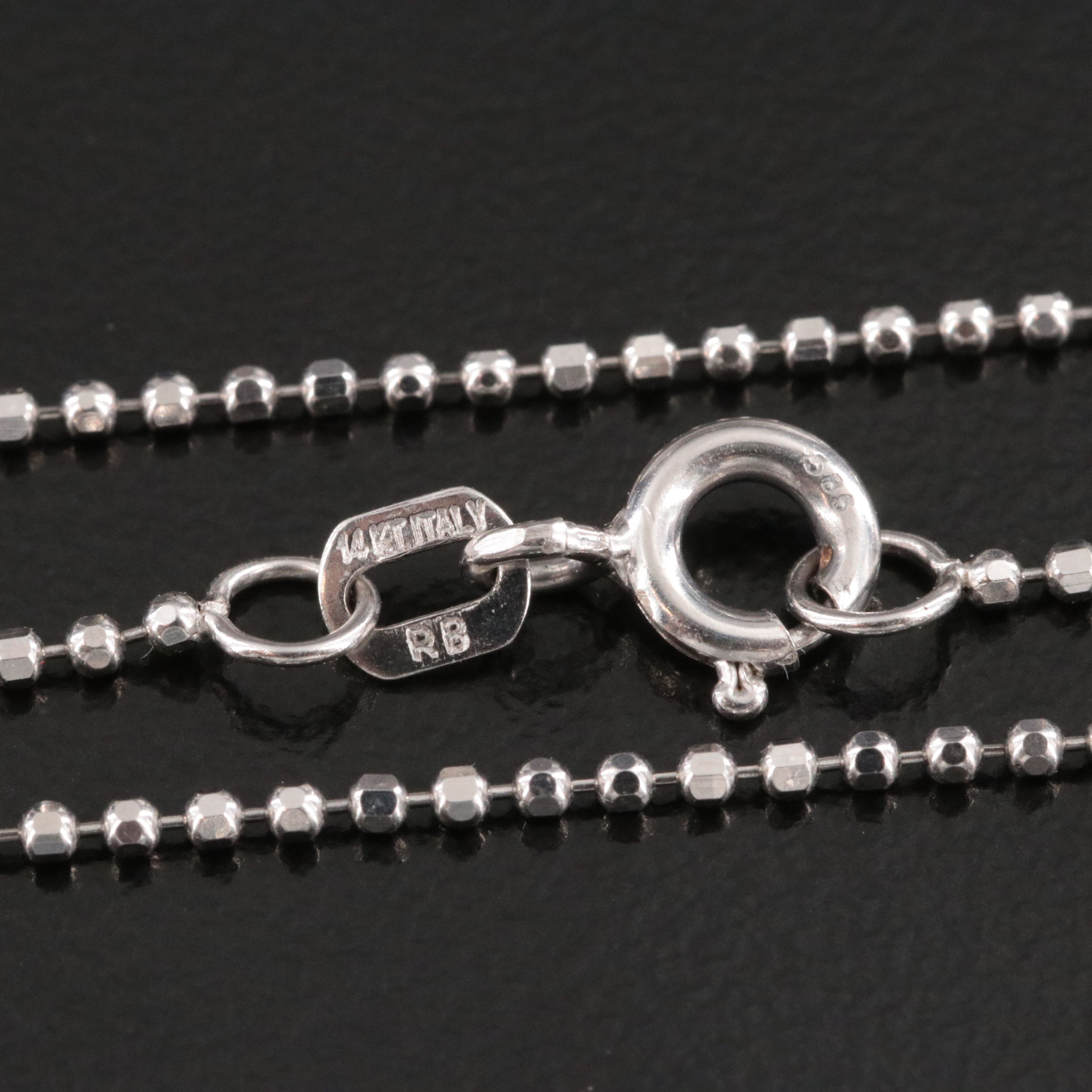 14K Bead Chain Necklace