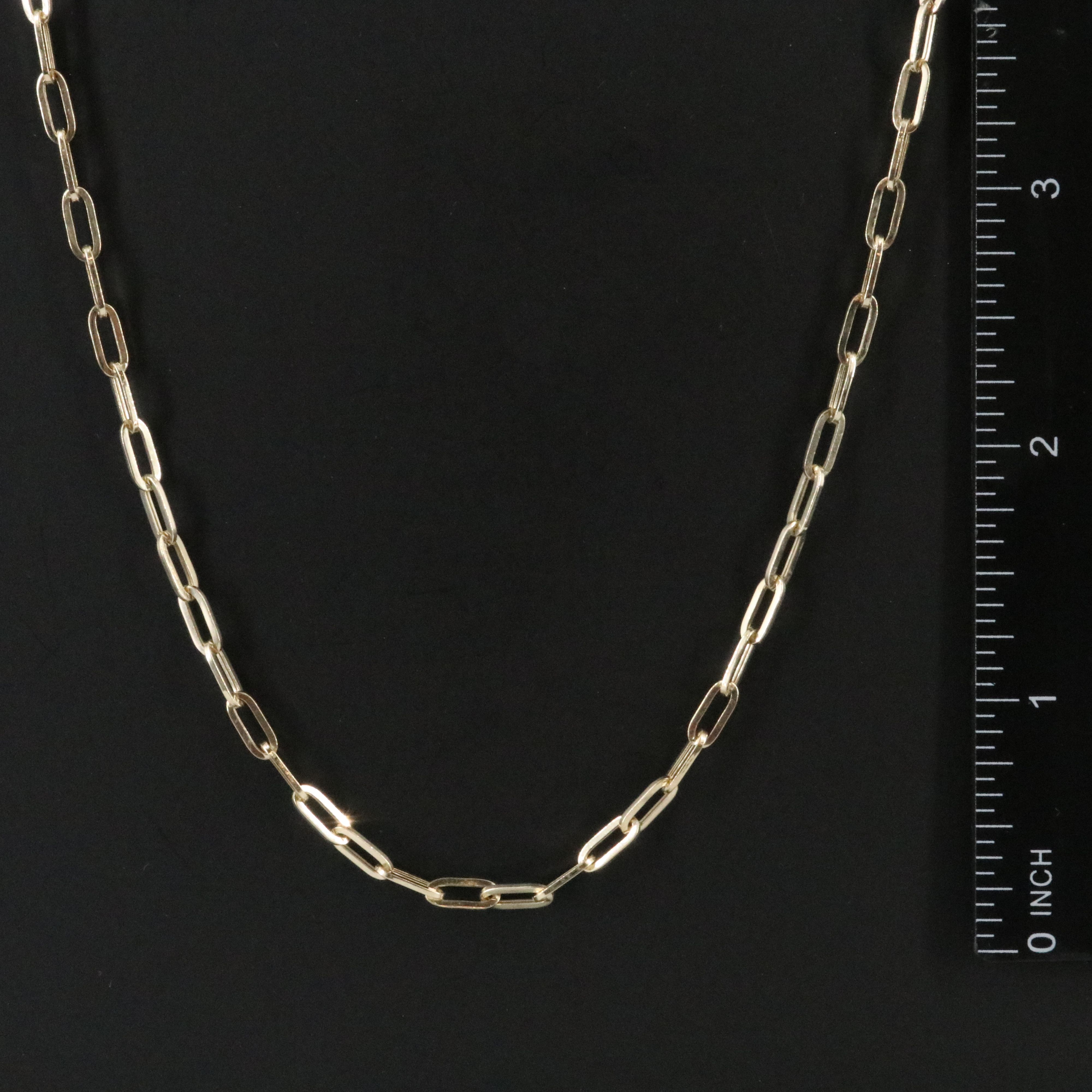 14K Paper Clip Chain Necklace