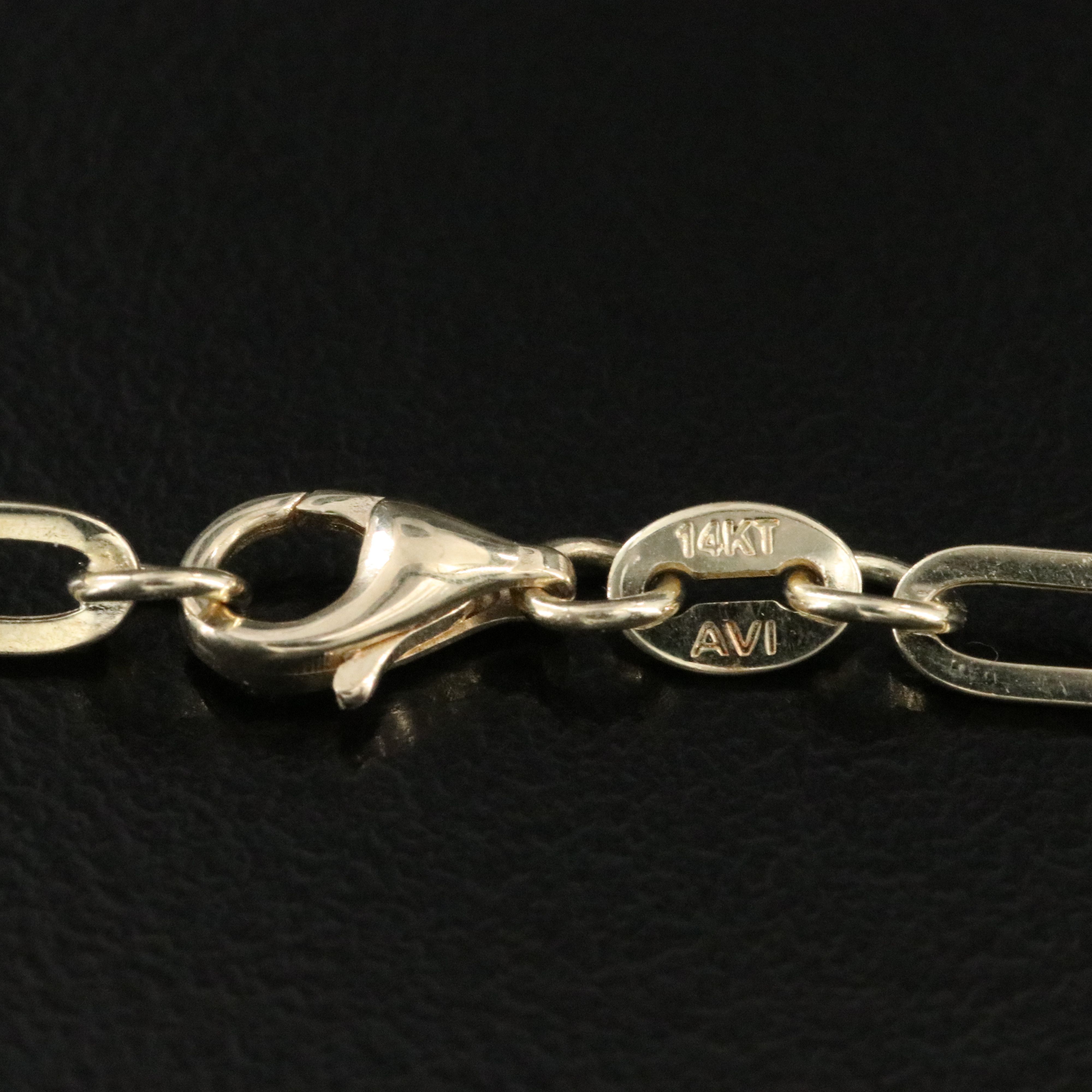 14K Paper Clip Chain Necklace