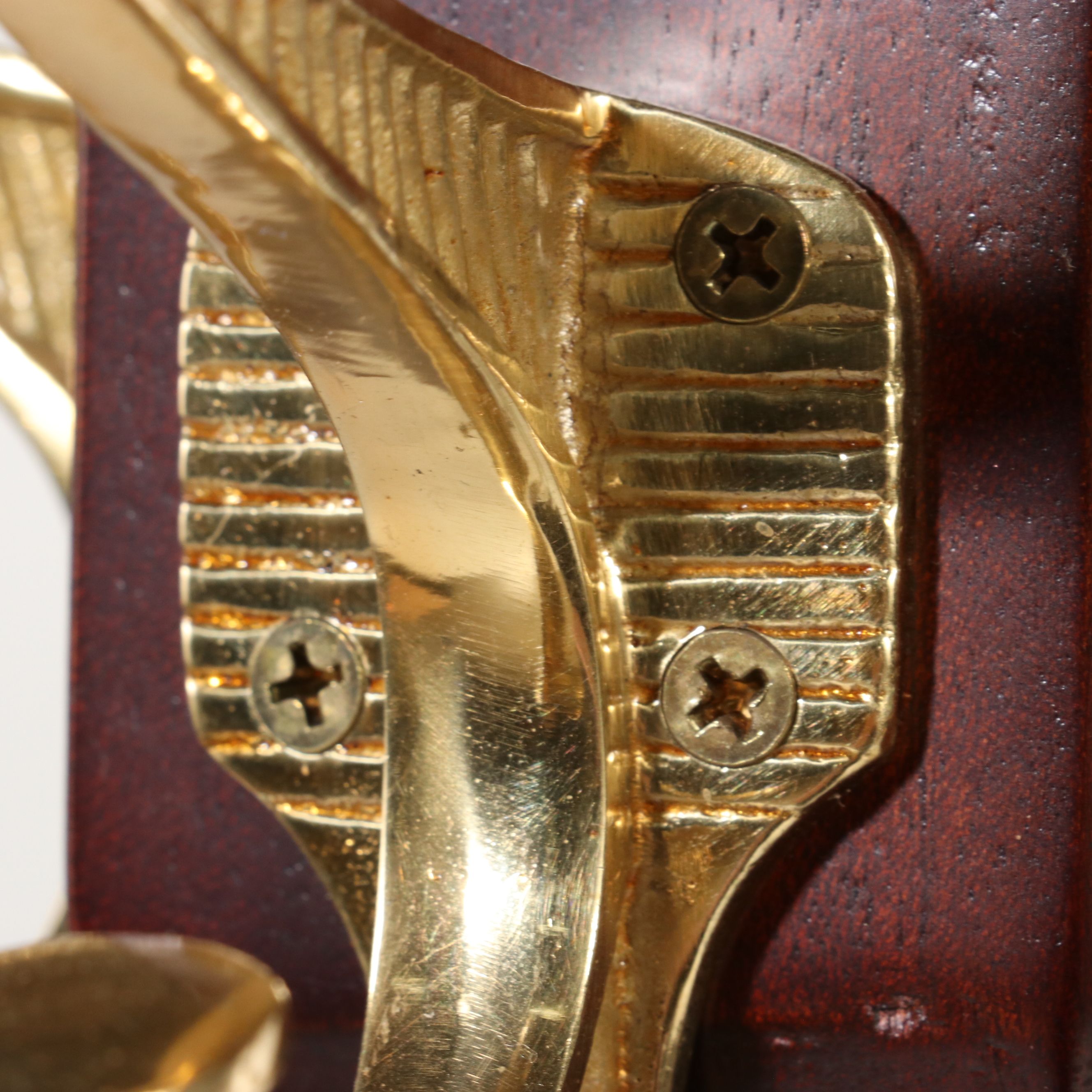 Transitional Style Mahogany Finish Hall Tree, Late 20th Century