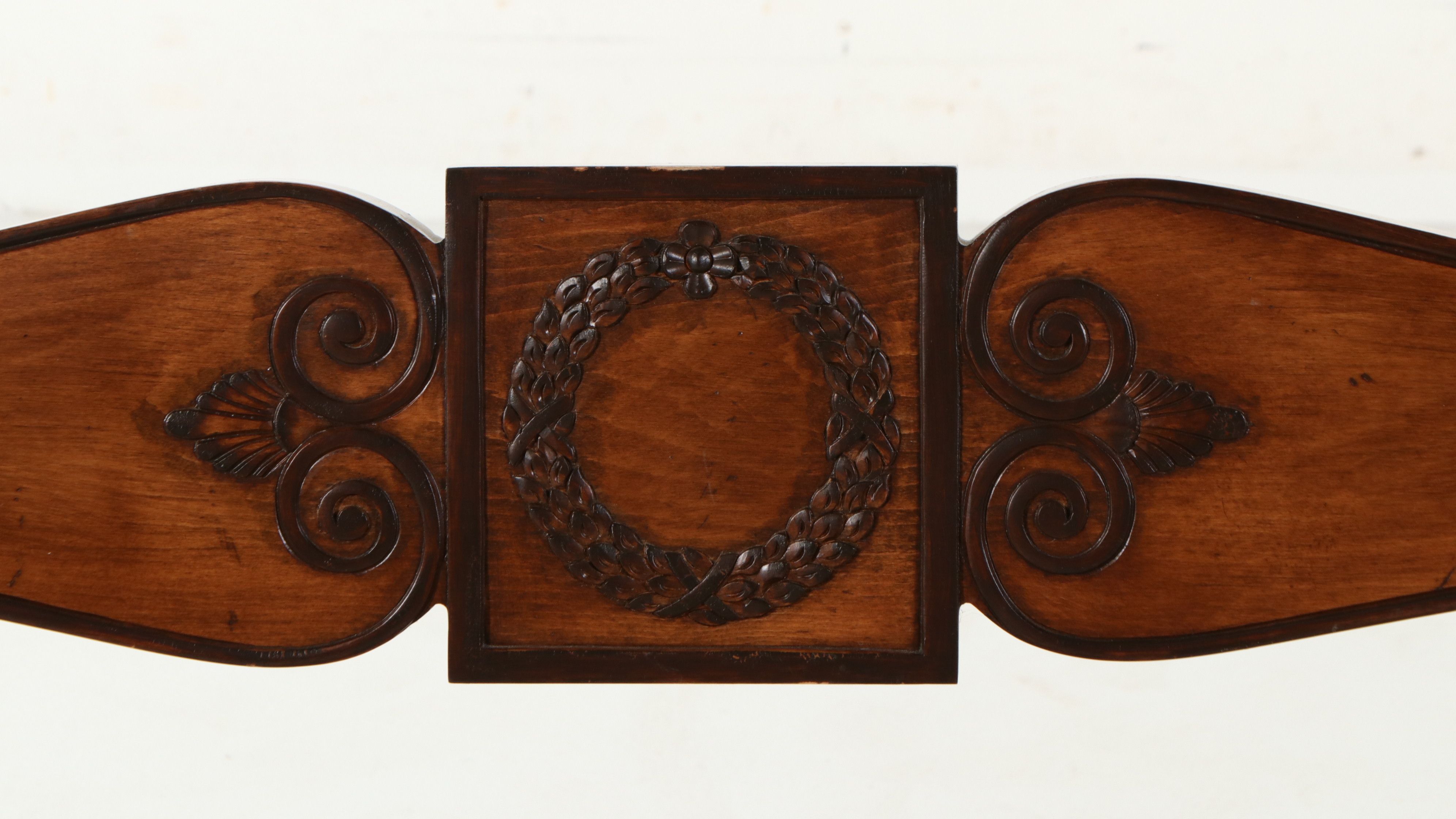 Trouvailles Inc. Directoire Style Leopard Upholstered Settee, Late 20th C.