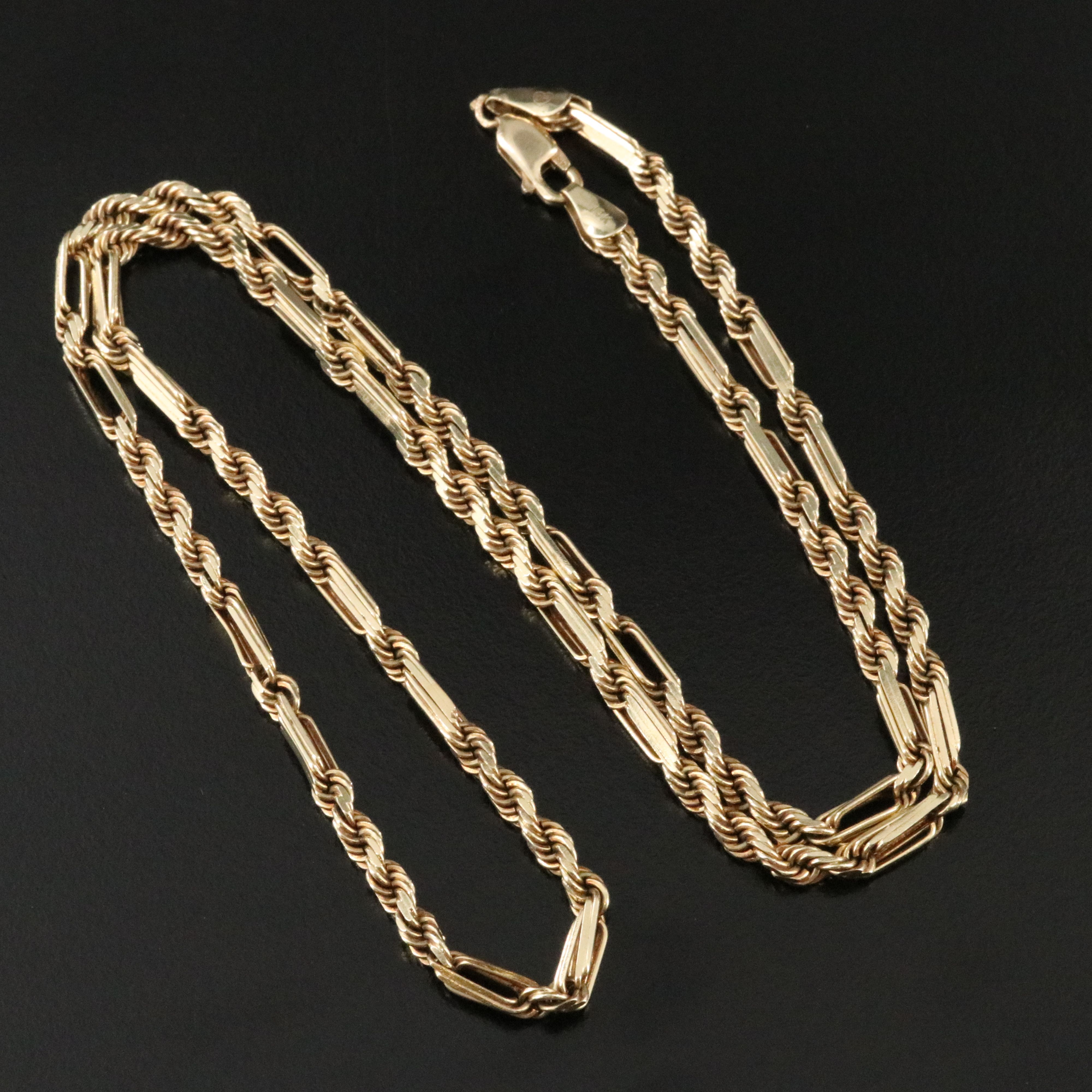 14K Figa-Rope Chain Necklace