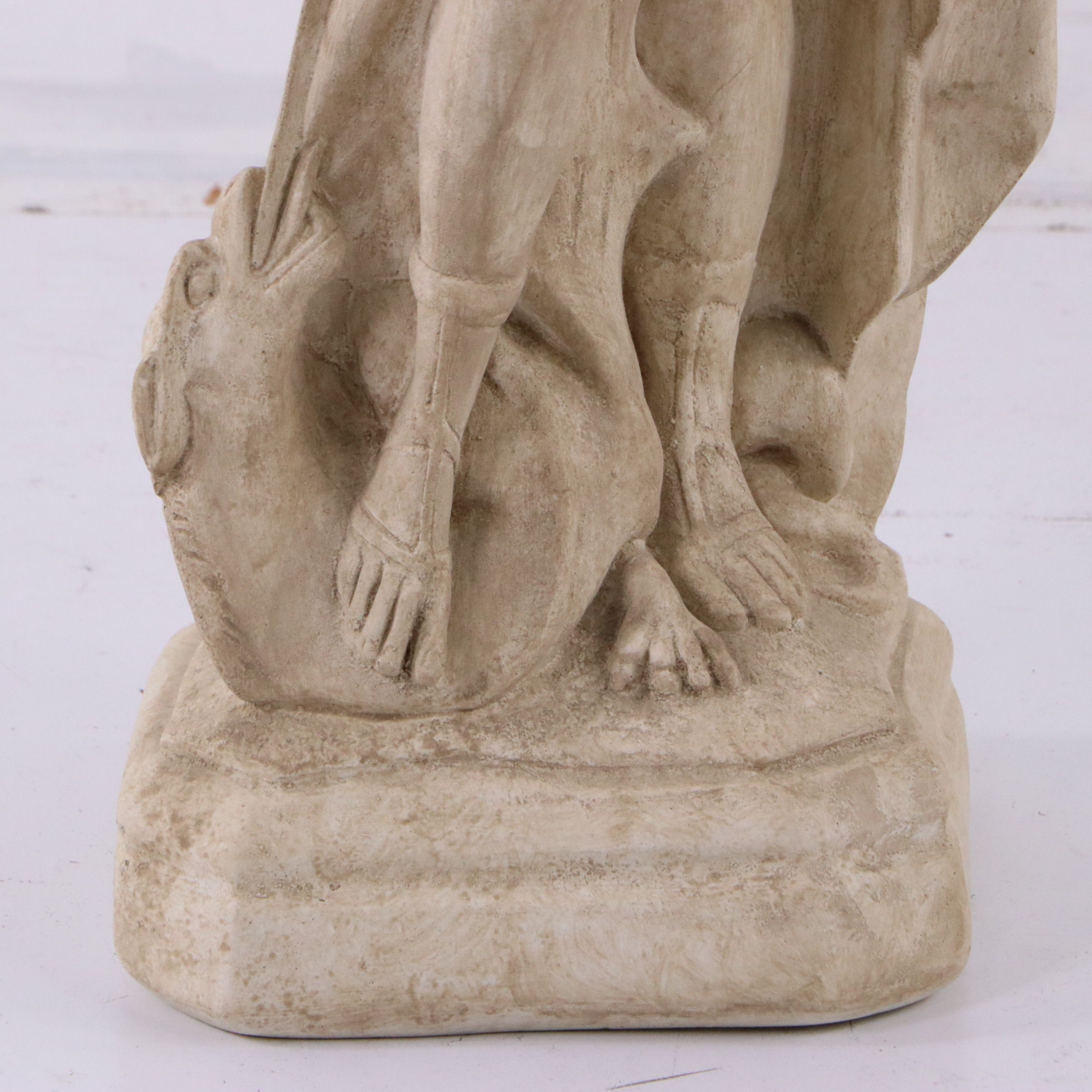 Cast Plaster Statue of Saint Michael the Archangel