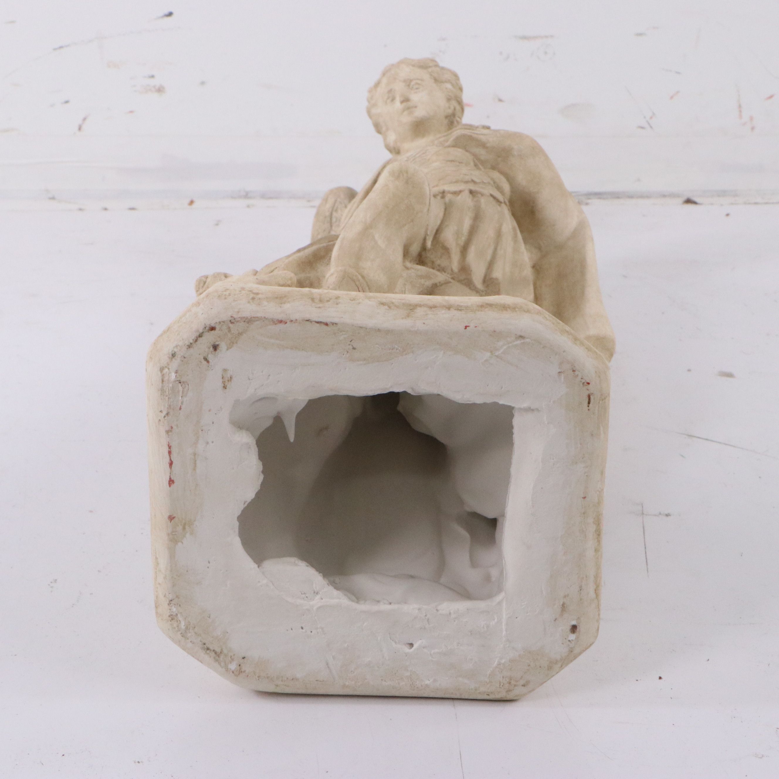 Cast Plaster Statue of Saint Michael the Archangel