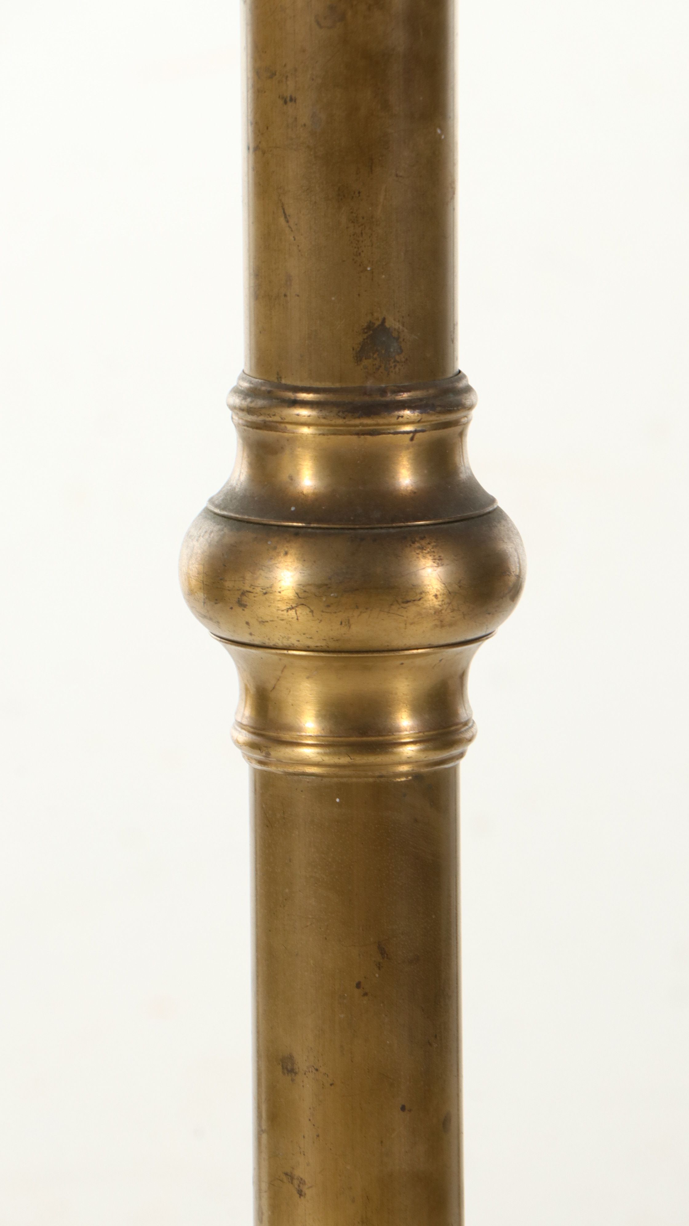 Victorian Style Polished Brass Tubular Hall Tree, 20th Century