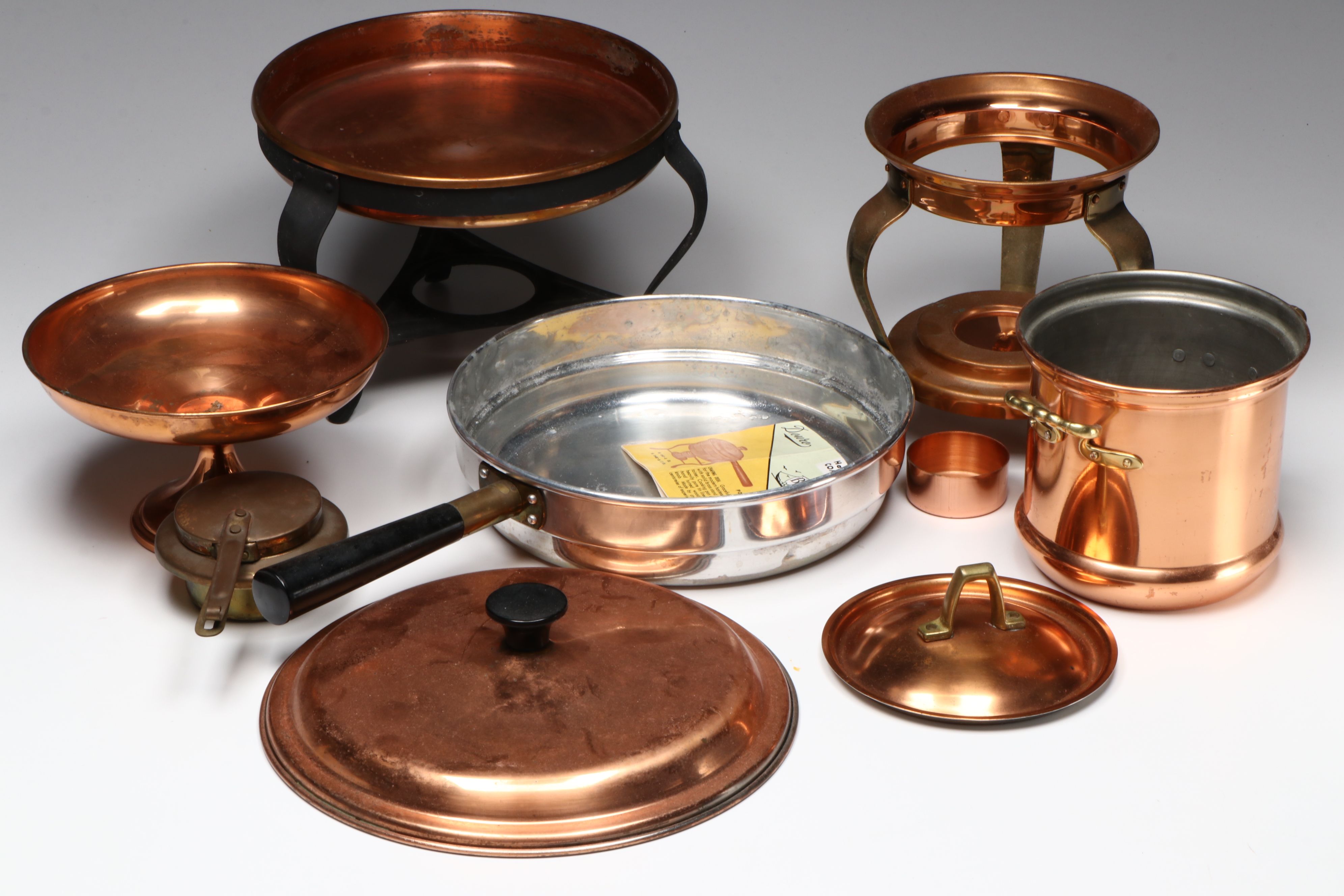 Tagus and Other Vintage Copper Fondue Pots and Serveware