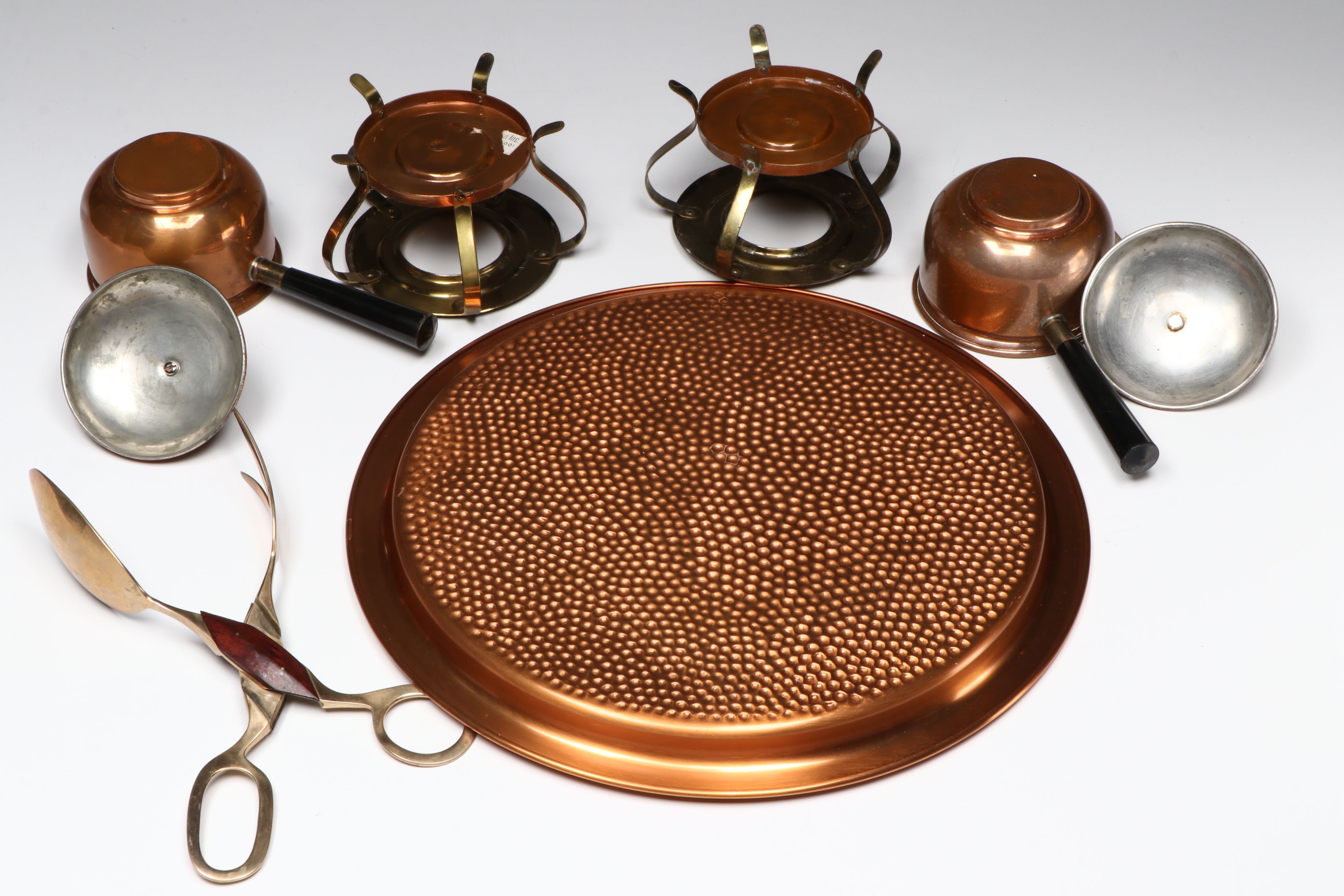 Tagus and Other Vintage Copper Fondue Pots and Serveware