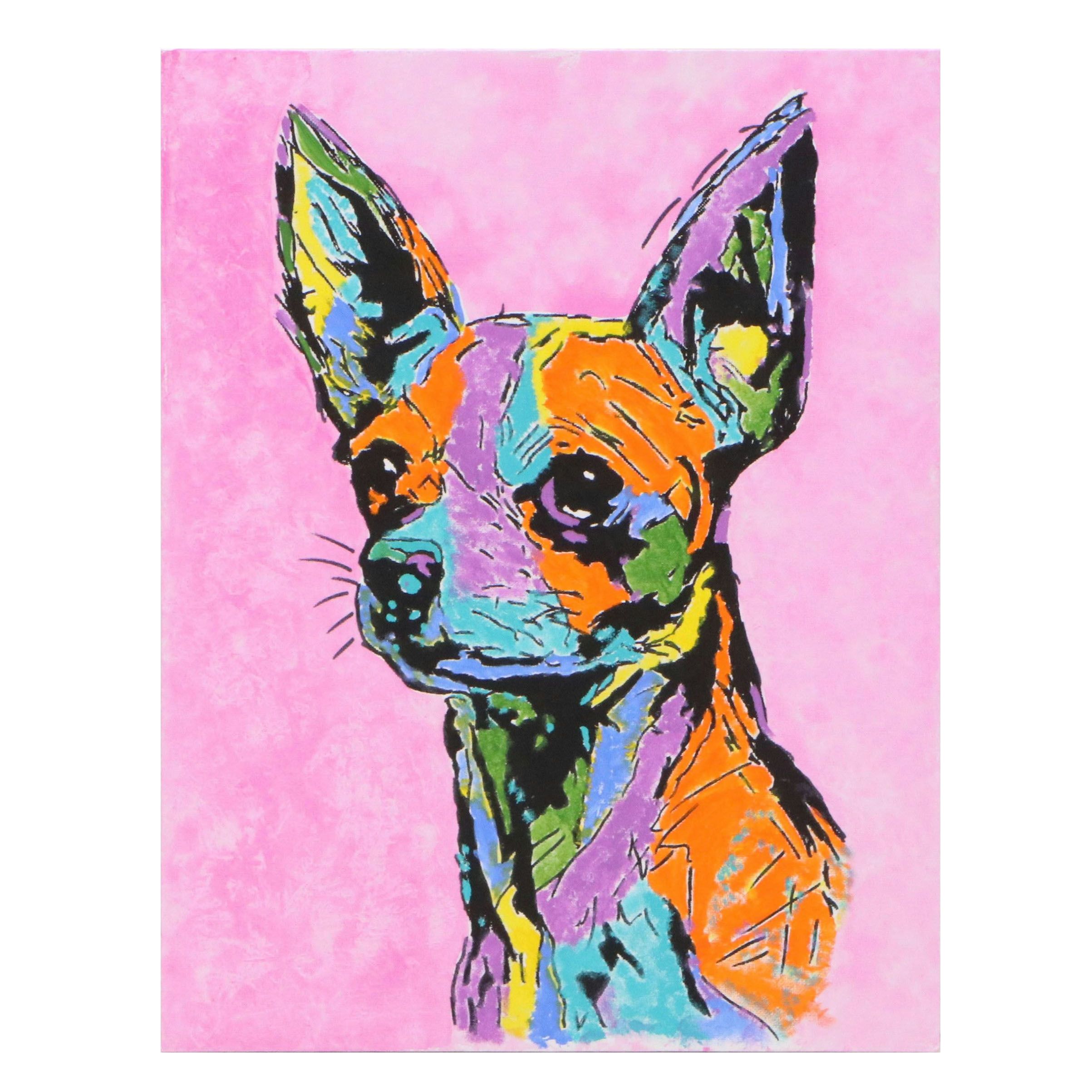 deSanto Chihuahua Portrait Acrylic Painting, 2026