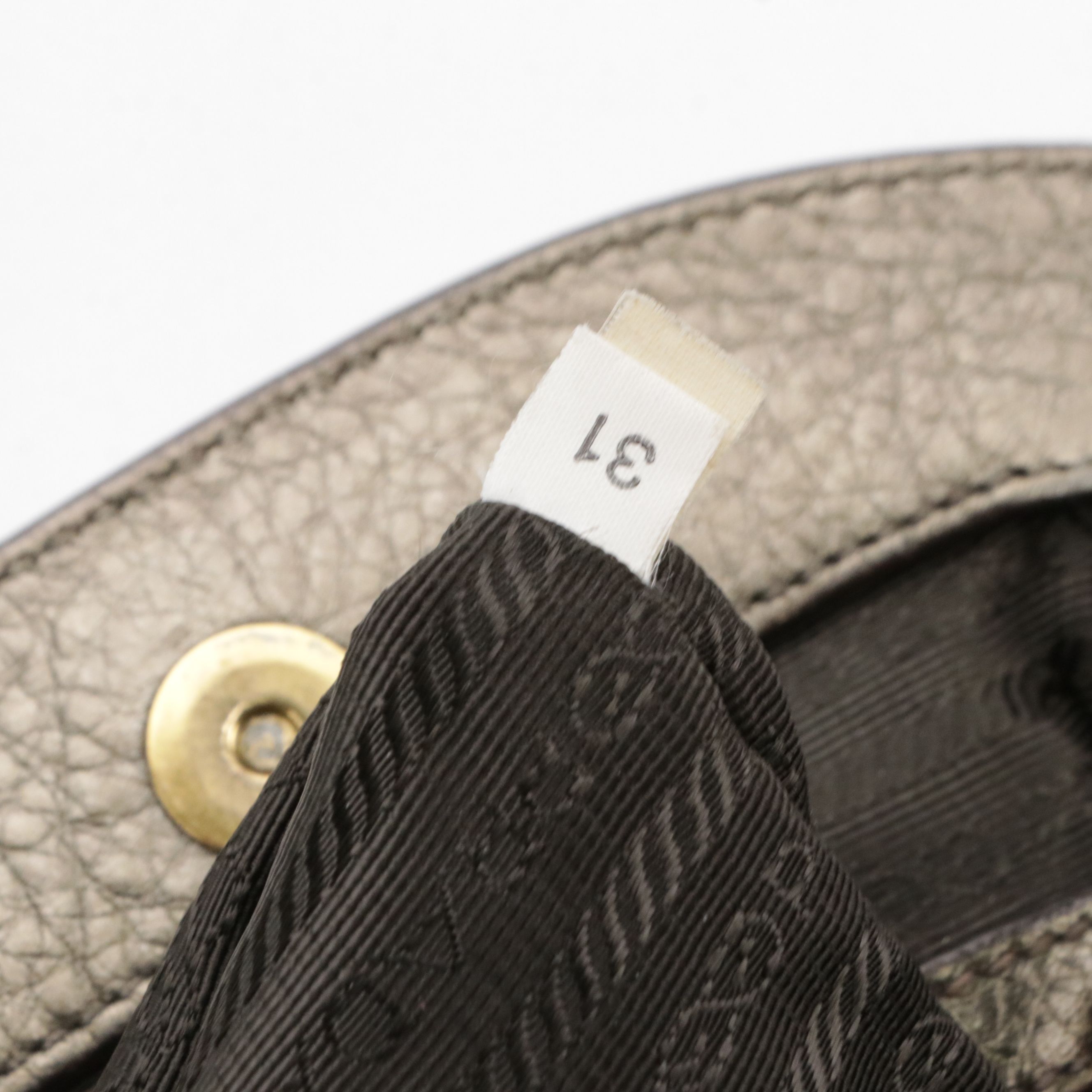 Prada Large Framed Satchel Bag in Metallic Calfskin Leather