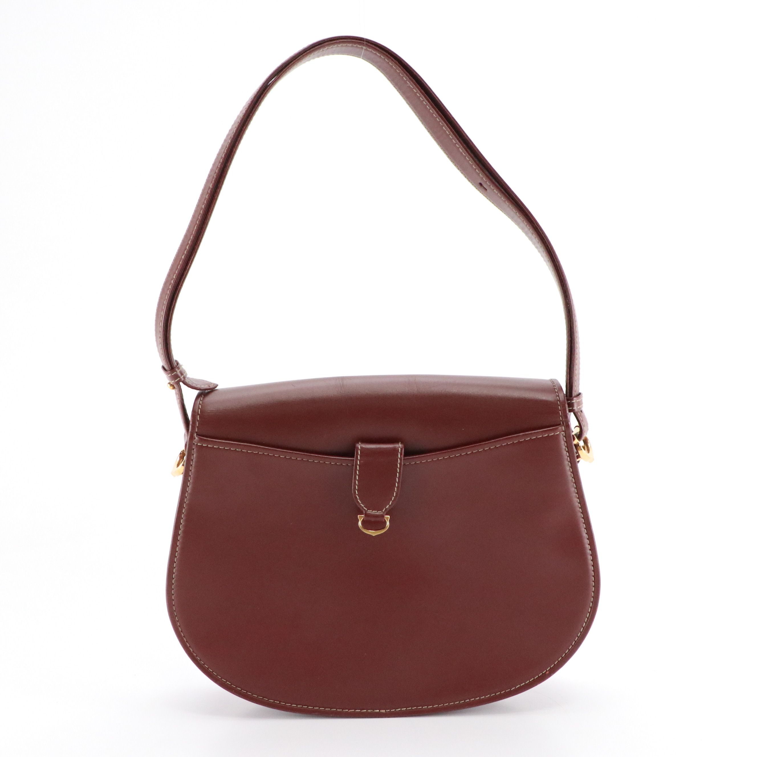 Cartier Must de Cartier Shoulder Bag in Bordeaux Leather
