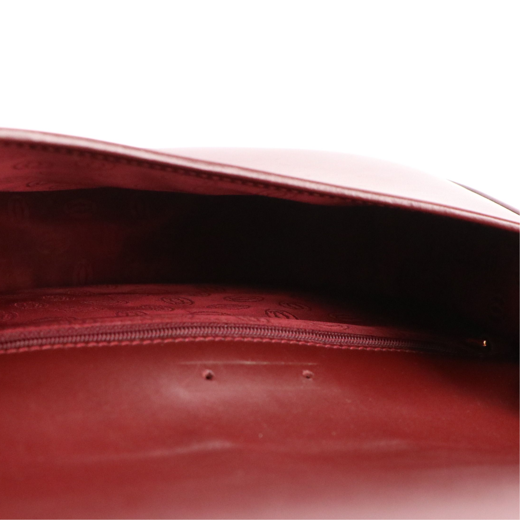 Cartier Must de Cartier Shoulder Bag in Bordeaux Leather