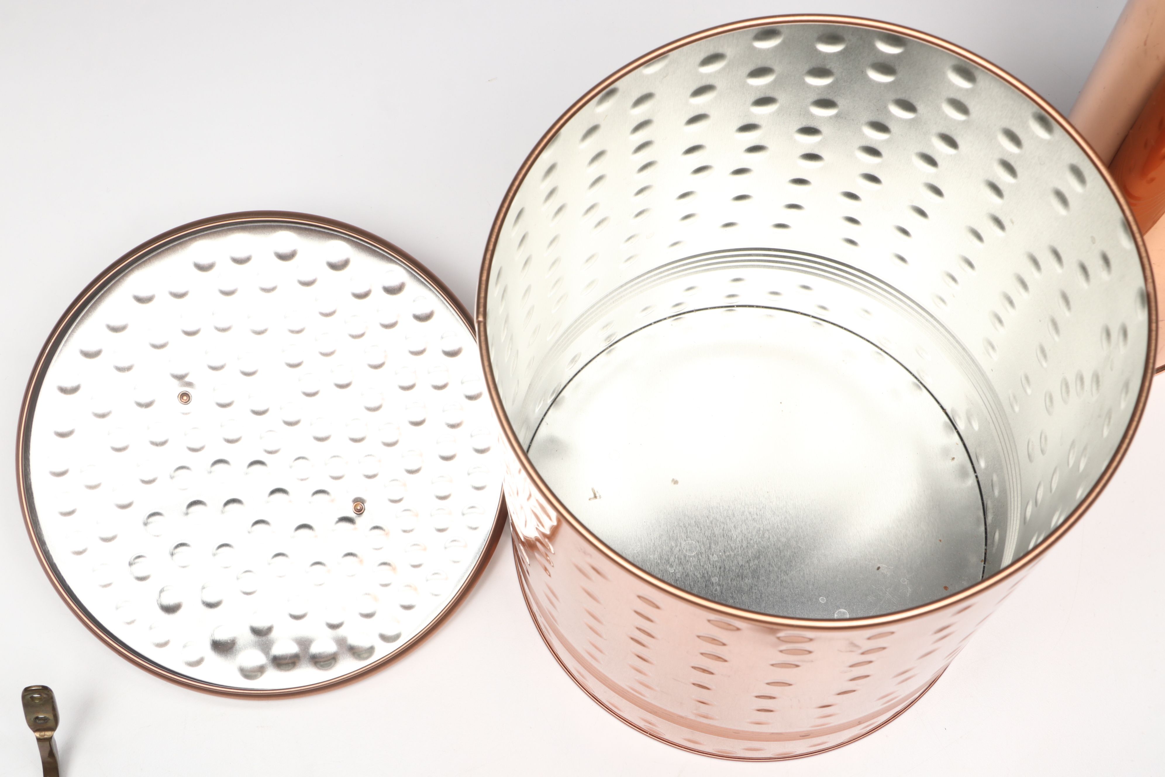 Pasta Canister, Utensils with Hanging Rack and More Copper Kitchenware