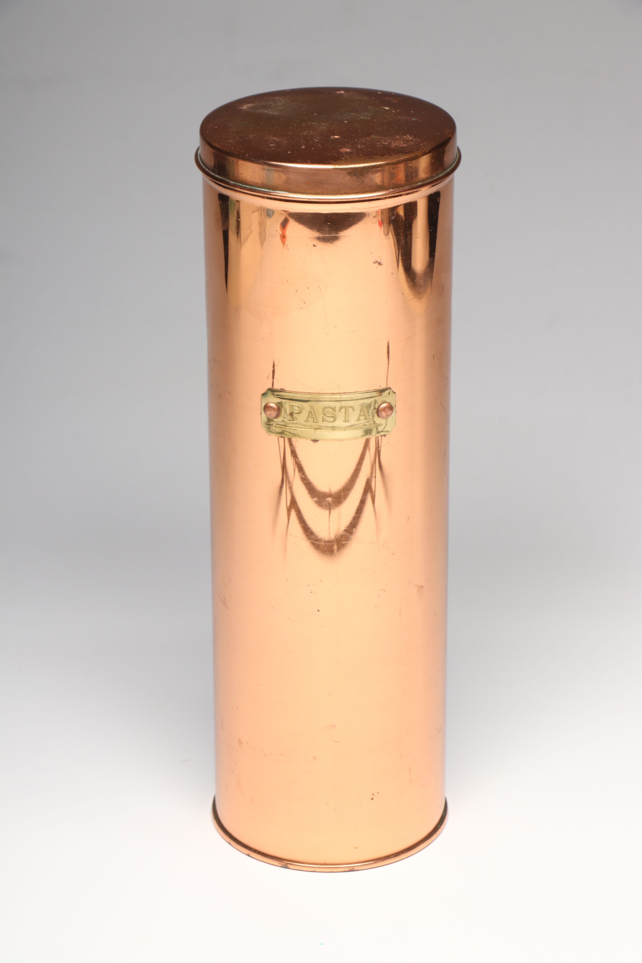 Pasta Canister, Utensils with Hanging Rack and More Copper Kitchenware