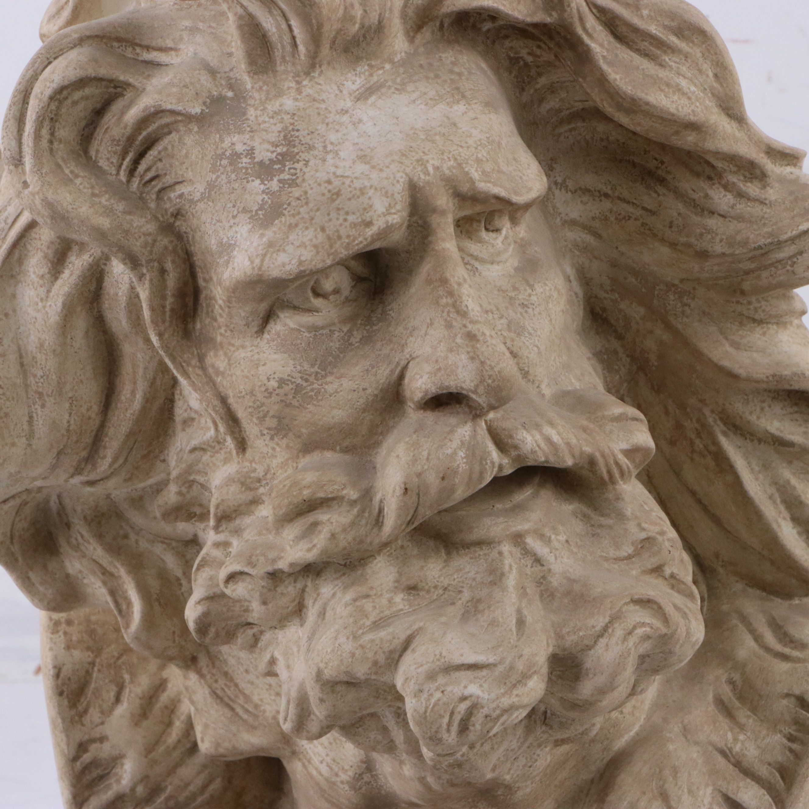 Plaster Bust After François Rude "Tête du Guerrier"