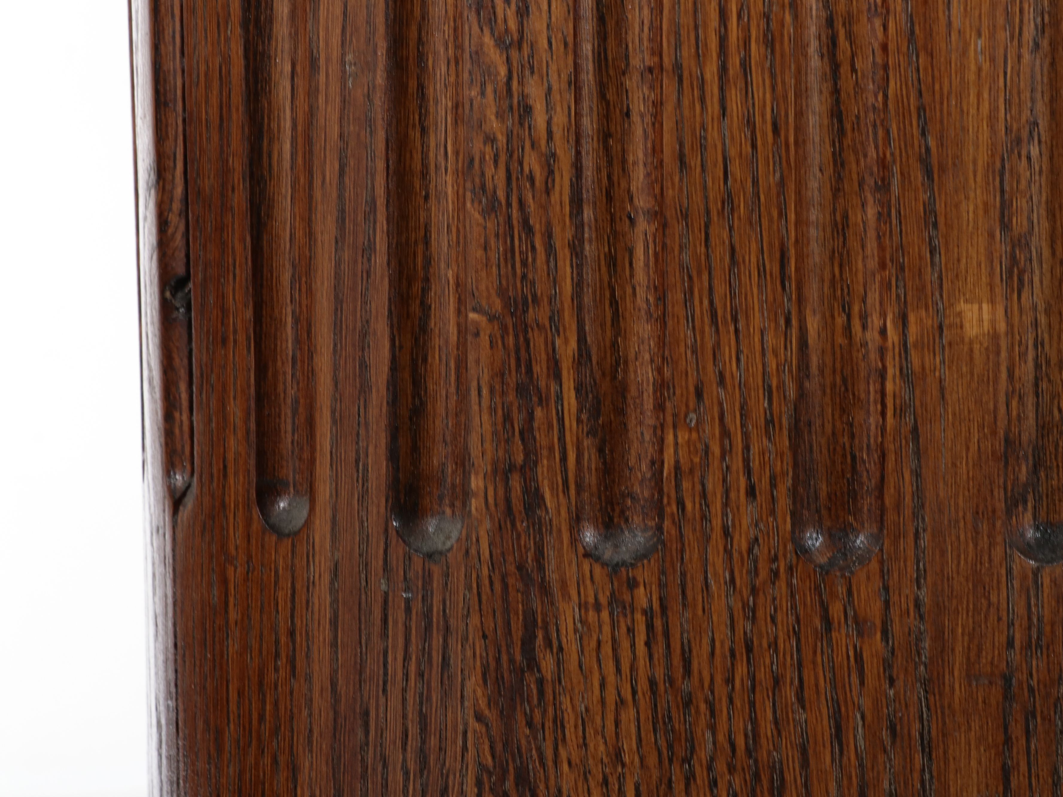 Set of Four Architectural Carved Oak Columns