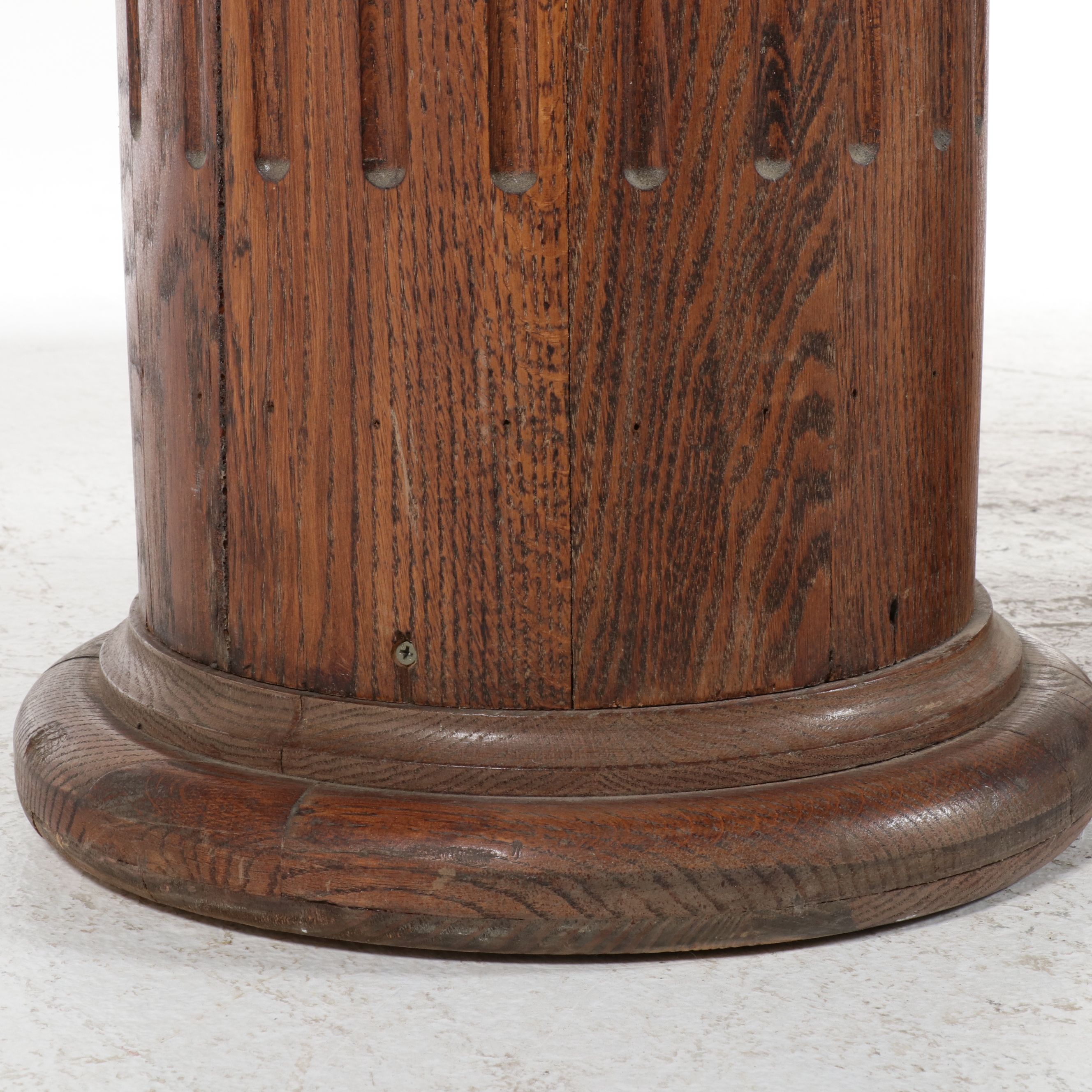 Set of Four Architectural Carved Oak Columns