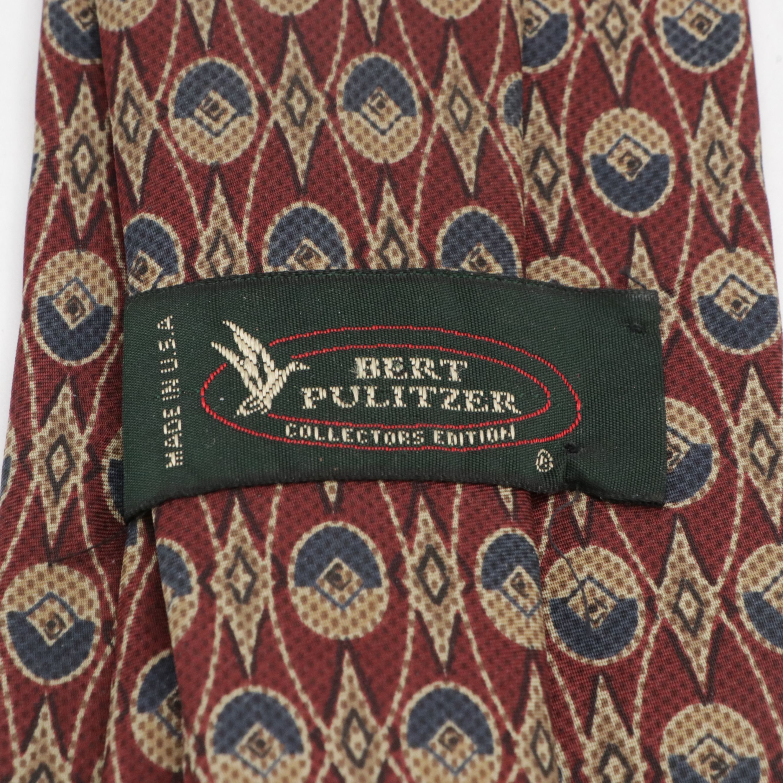 Bert Pulitzer and Lanvin Silk Printed With Other Pierre Cardin Printed Neckties