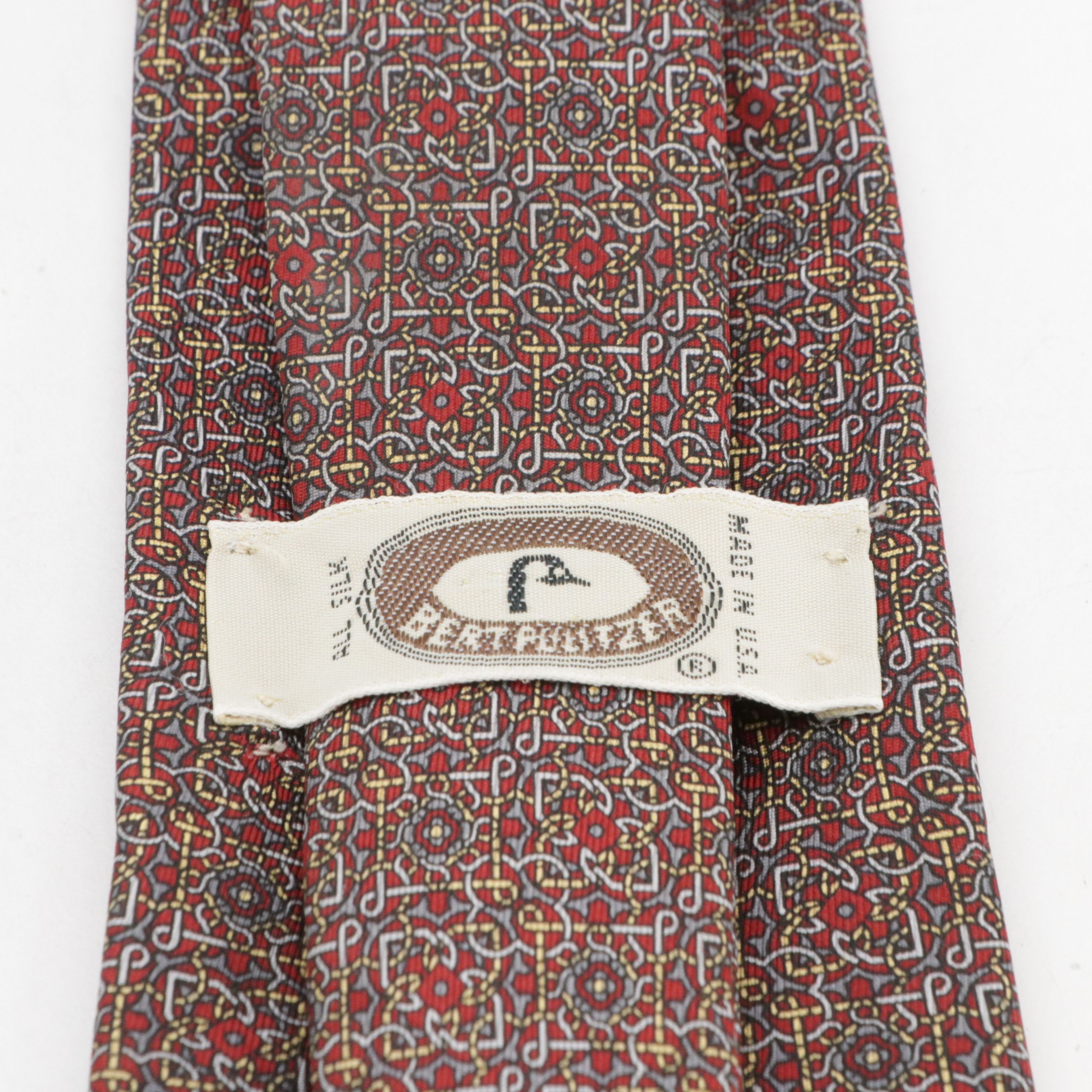 Bert Pulitzer and Lanvin Silk Printed With Other Pierre Cardin Printed Neckties