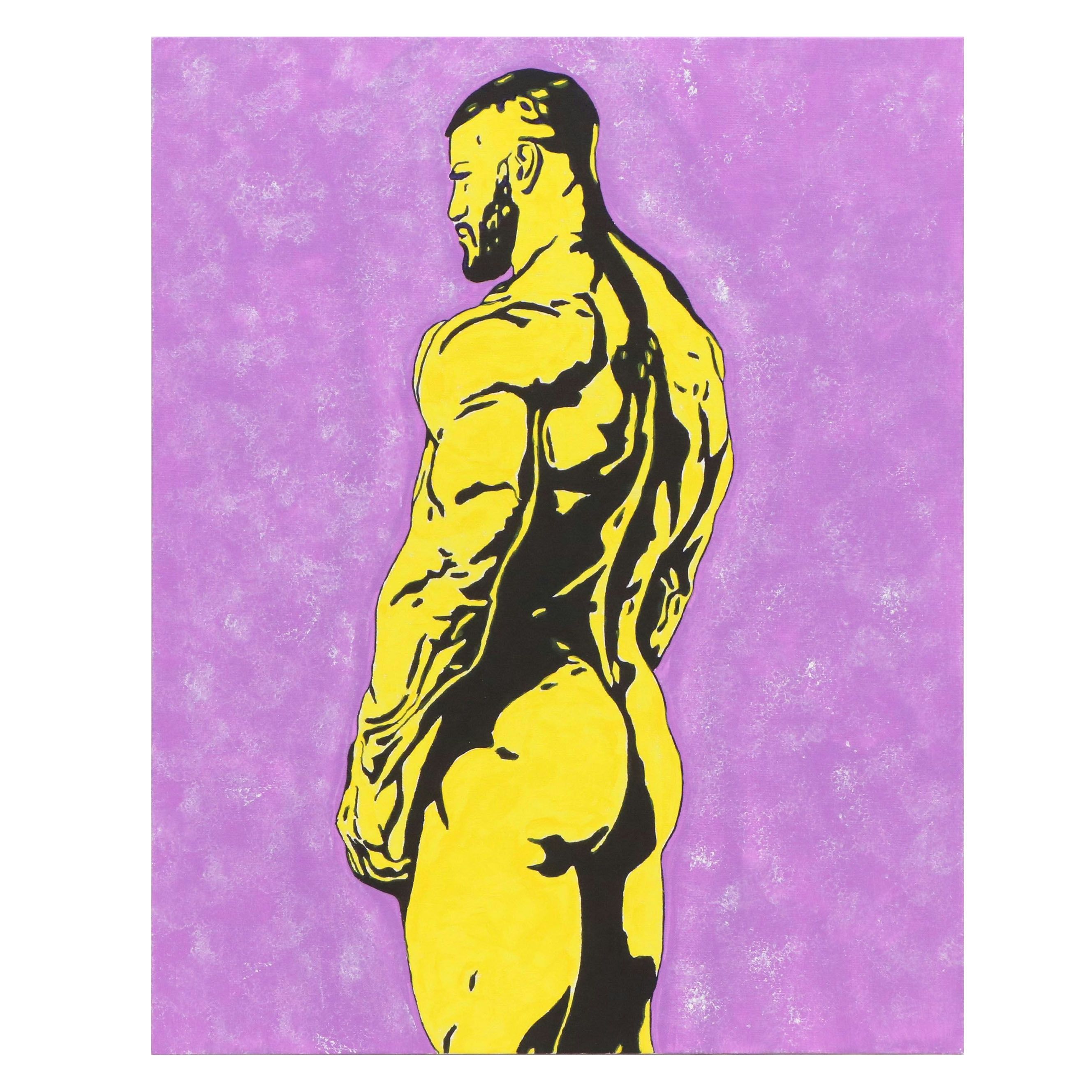 deSanto Male Nude Acrylic Painting, 2026