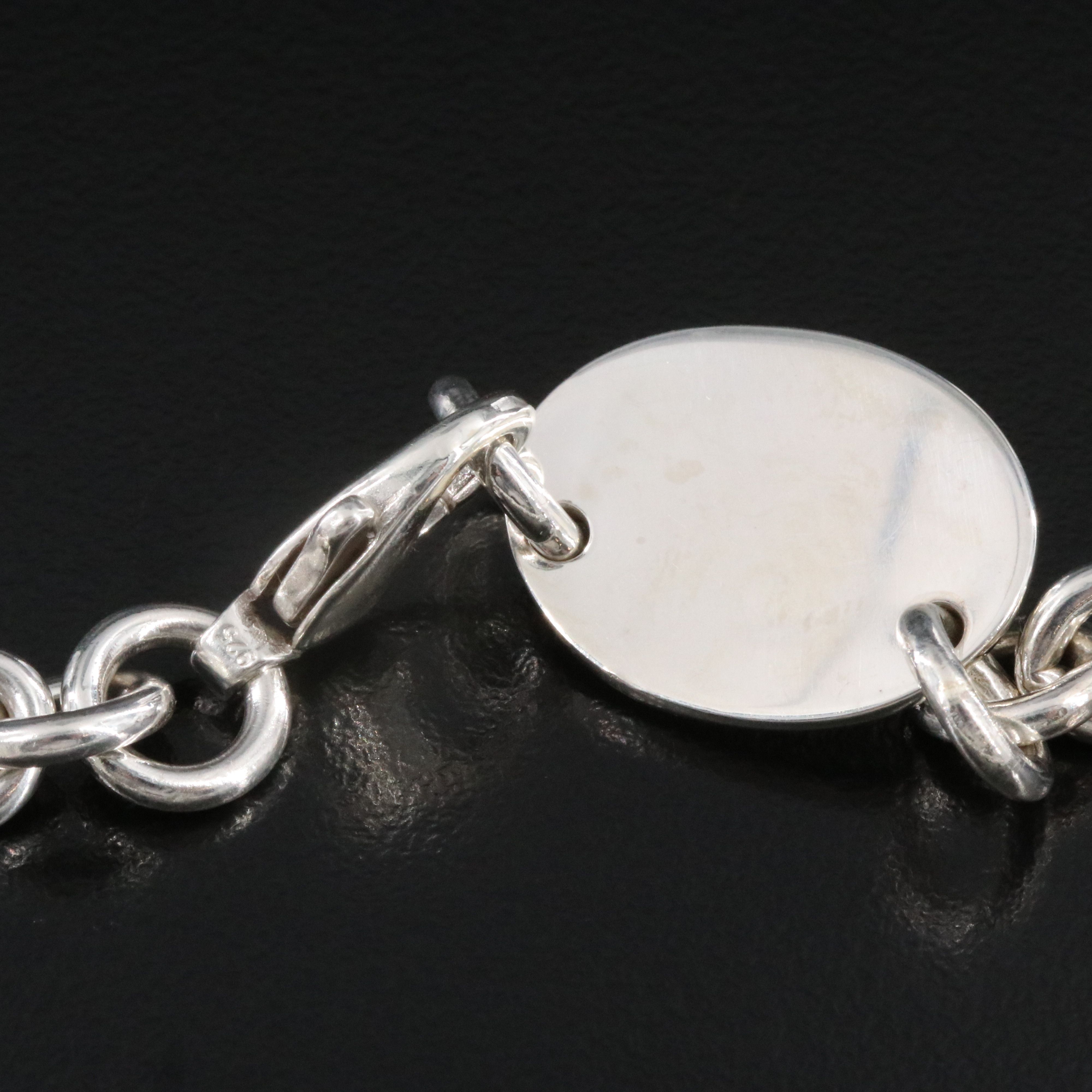 Tiffany & Co. Return to Tiffany Sterling Oval Tag Necklace