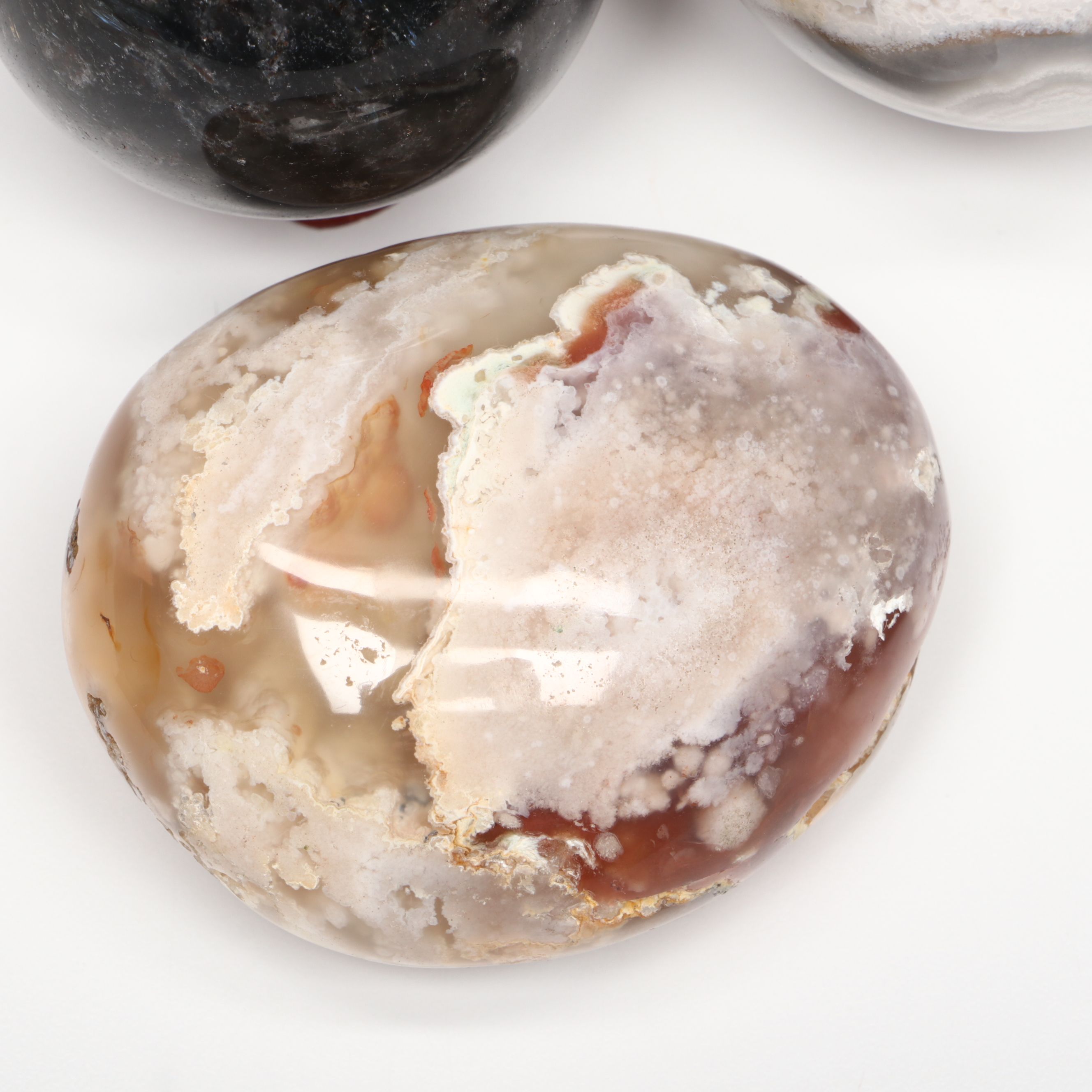 Red Agate Geode, Flower Agate, and More Polished Specimens