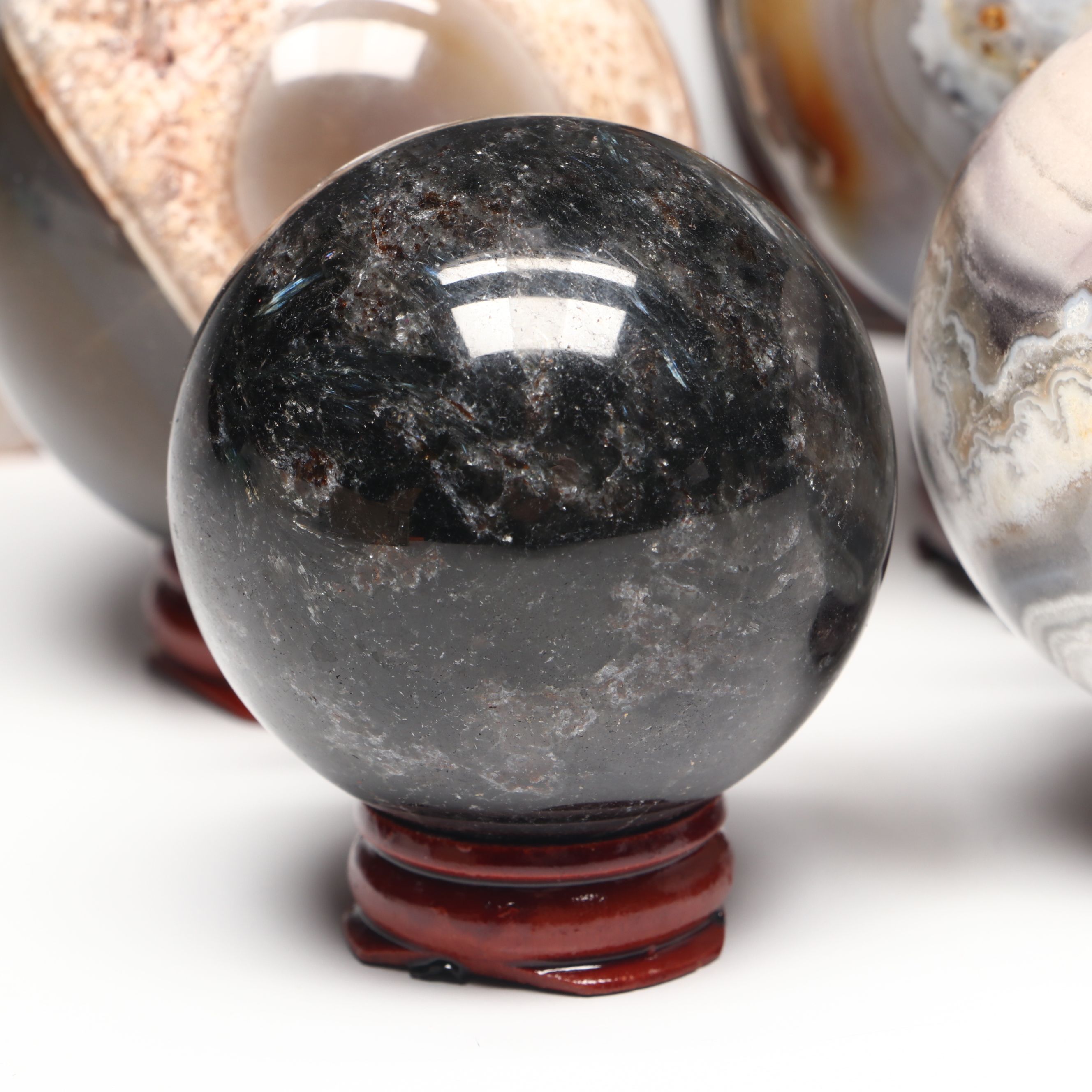 Red Agate Geode, Flower Agate, and More Polished Specimens