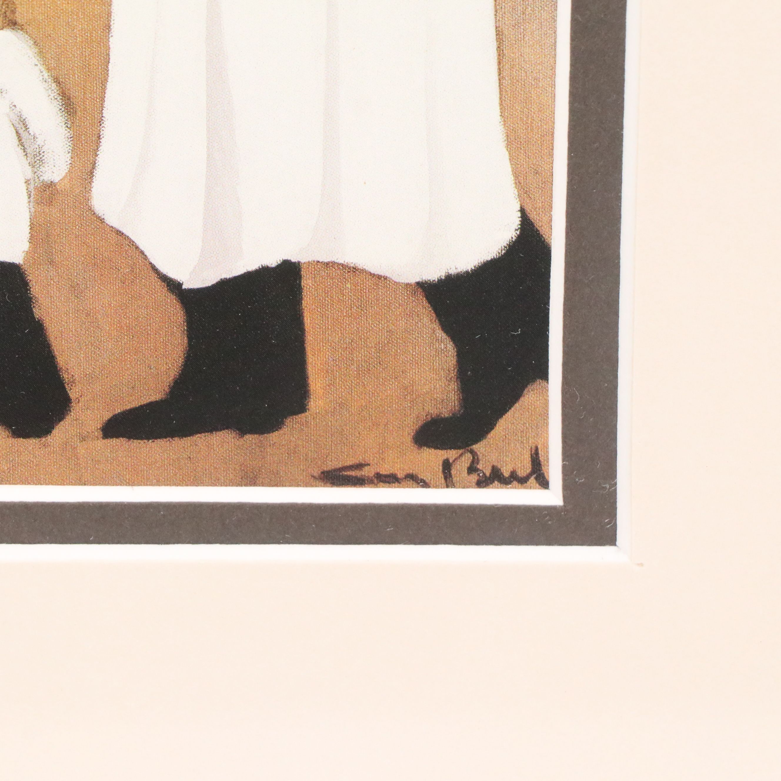 After Guy Buffet Offset Lithos of Restaurant Waiters, Late 20th to 21st C.