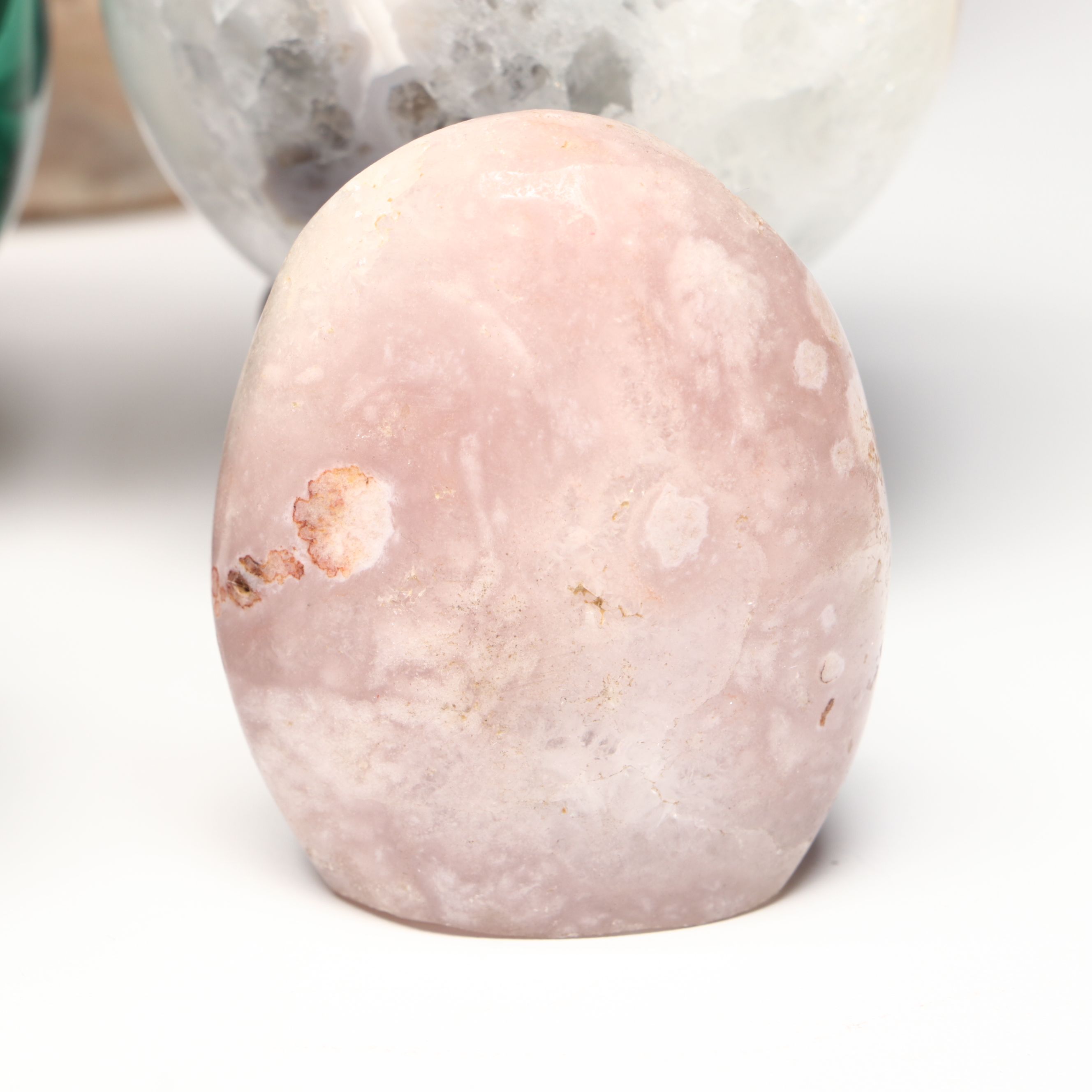 Red Agate Geode, Flower Agate, and More Polished Specimens