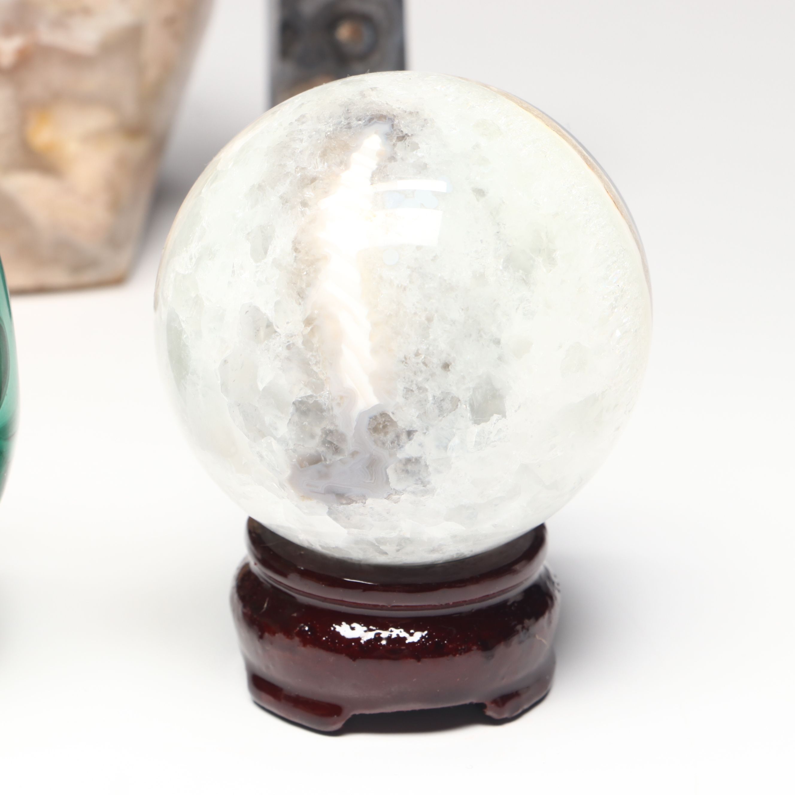 Red Agate Geode, Flower Agate, and More Polished Specimens