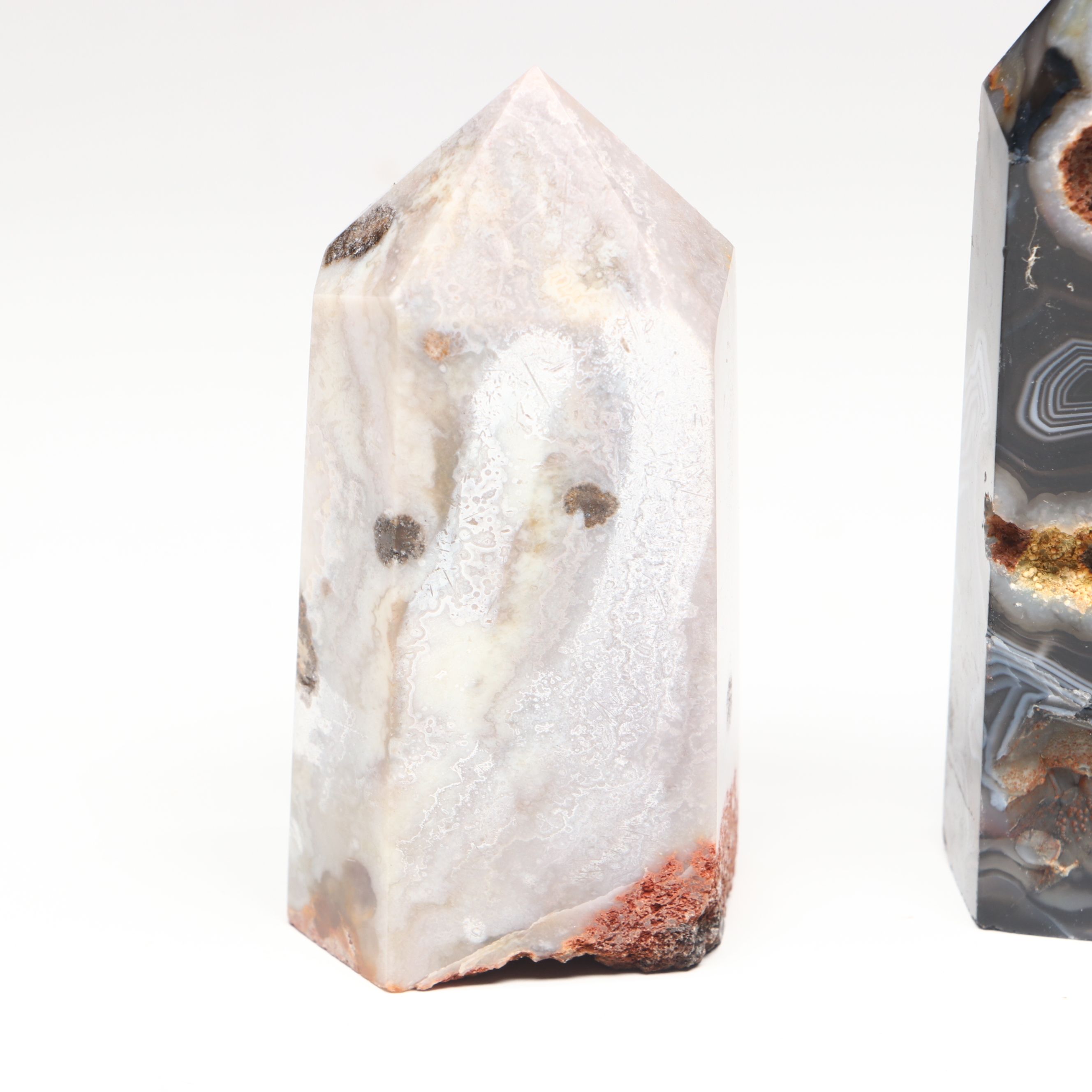 Red Agate Geode, Flower Agate, and More Polished Specimens