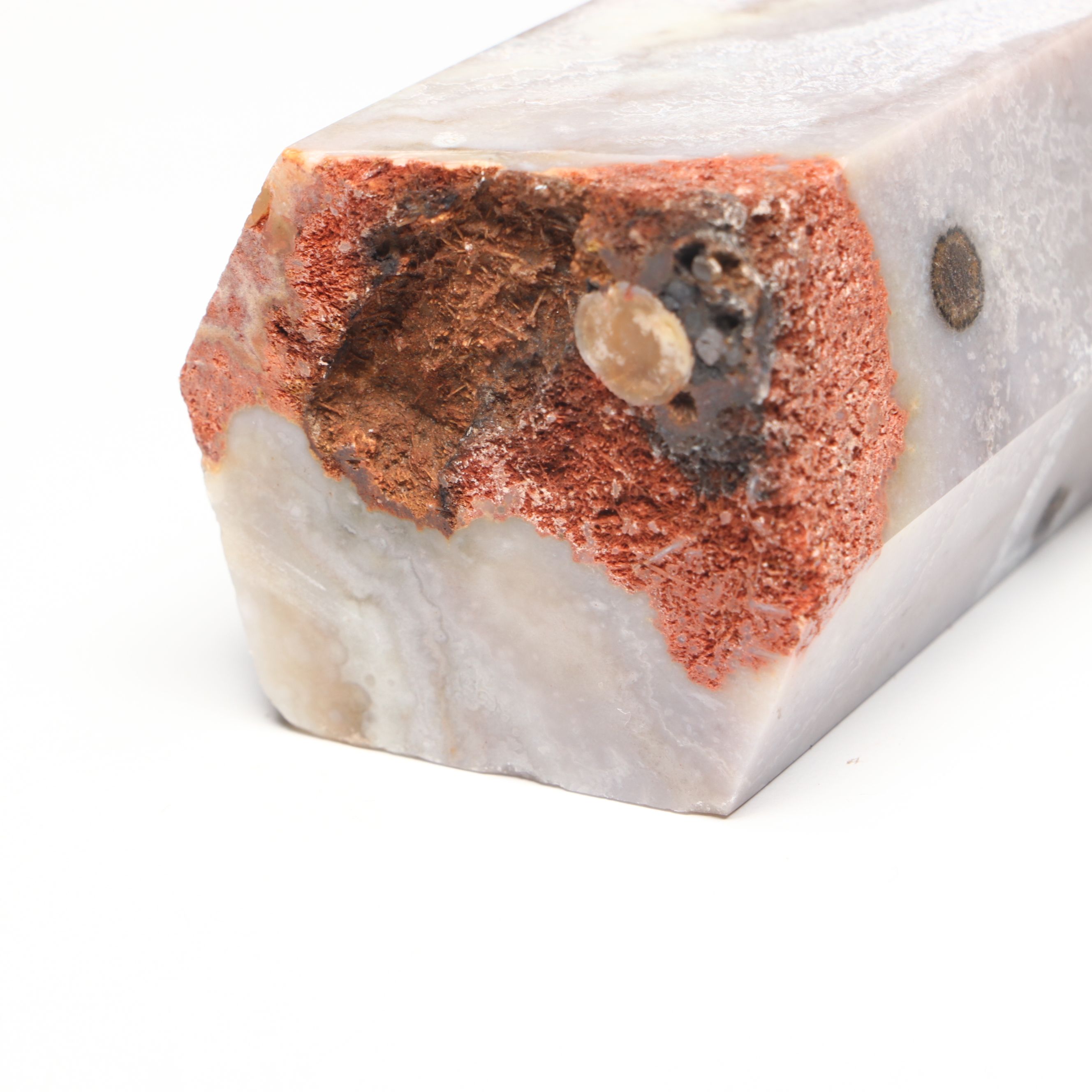 Red Agate Geode, Flower Agate, and More Polished Specimens