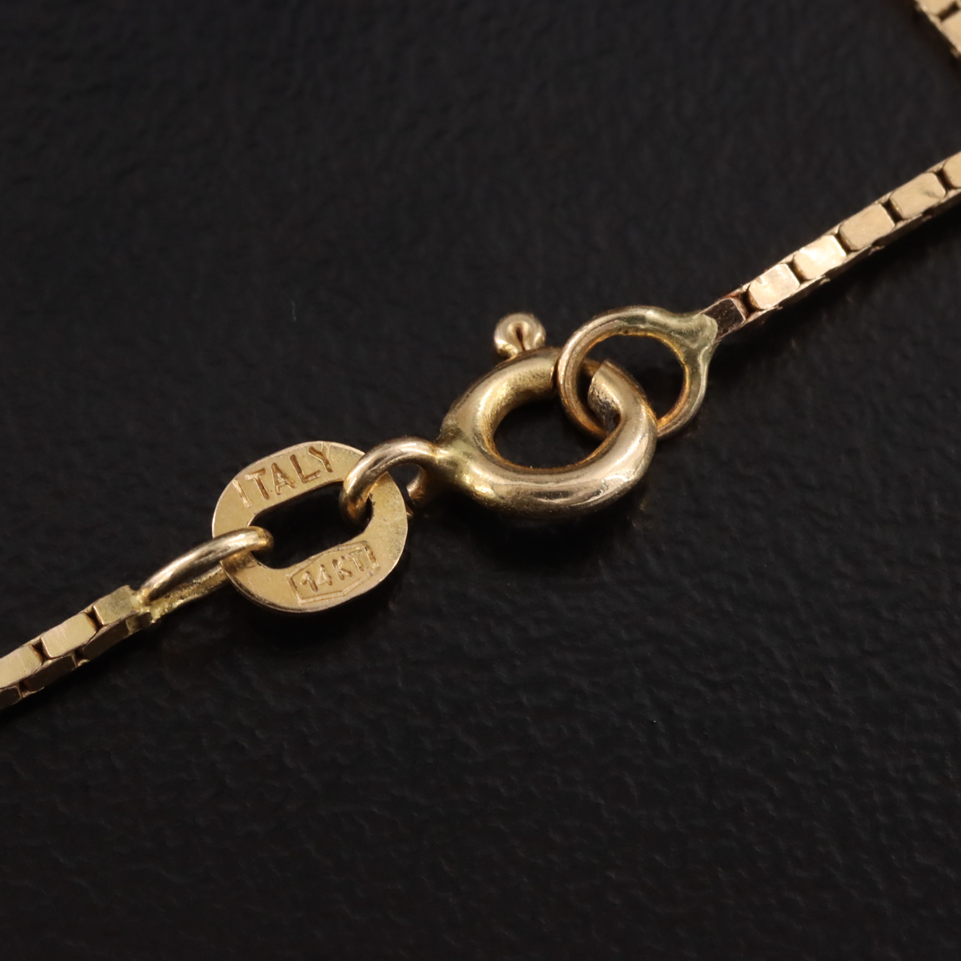 14K Mother of Pearl Meander Medallion and Cross Pendant Necklace