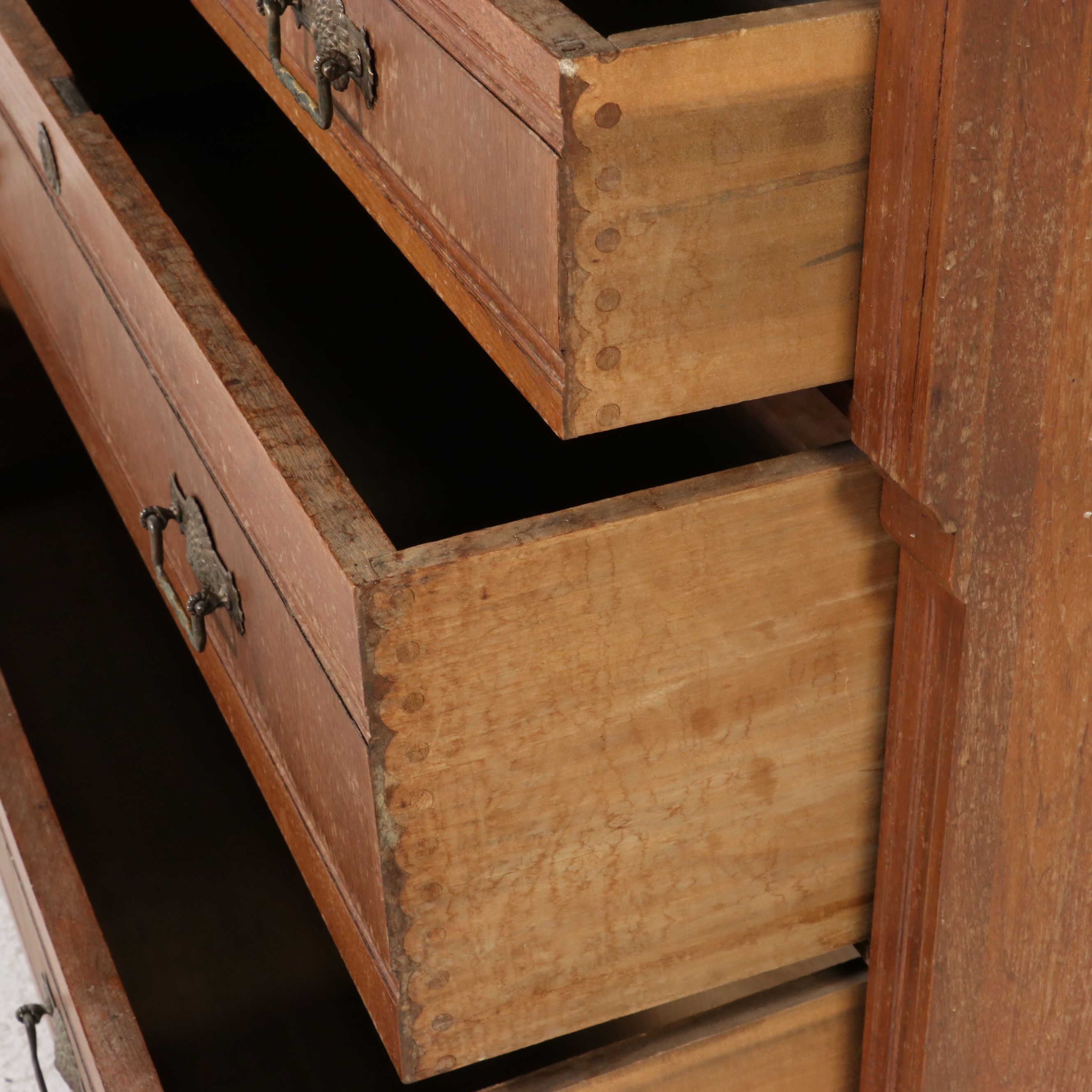 American Eastlake Walnut Marble Top Dresser 1875-1885