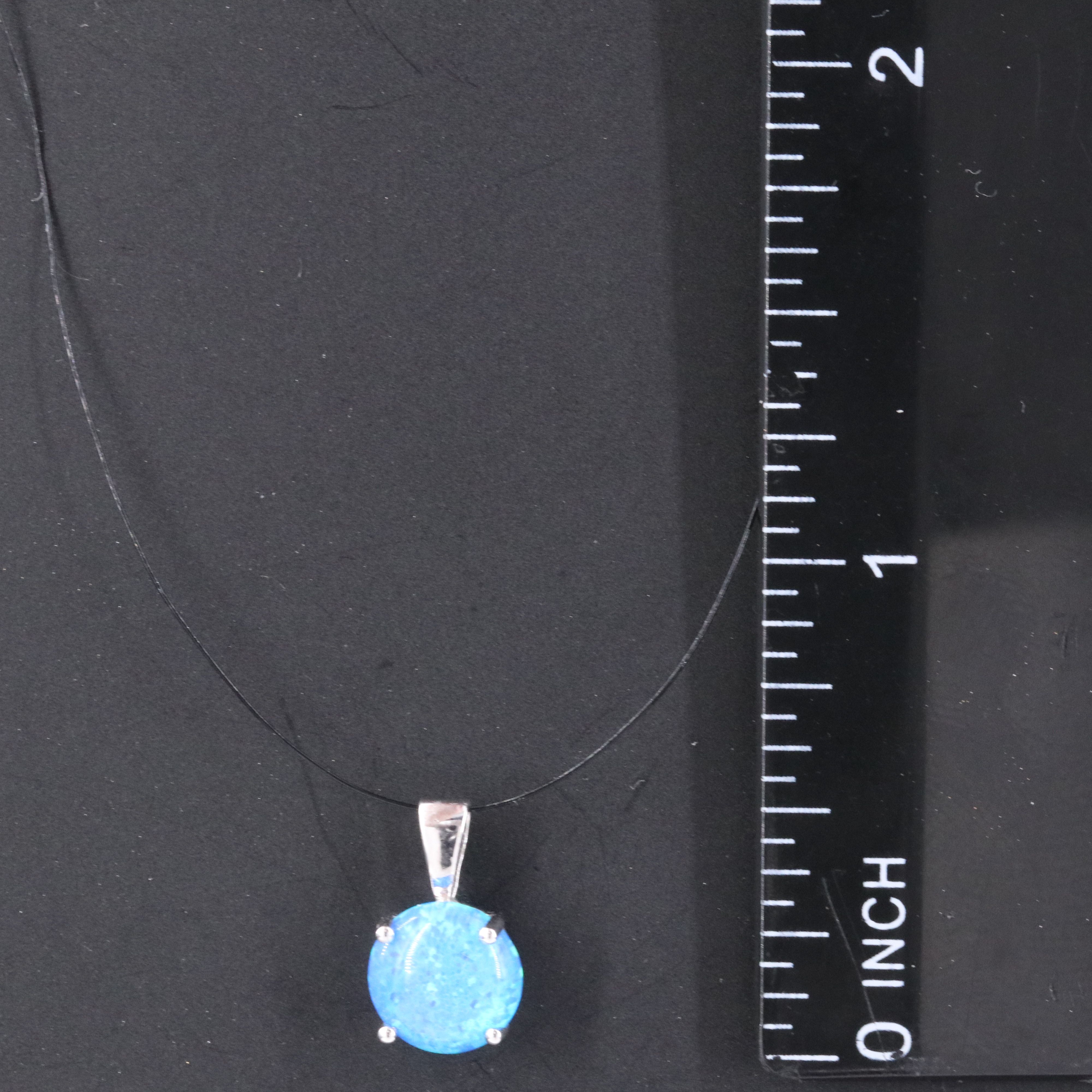 14K Opal Solitaire Pendant