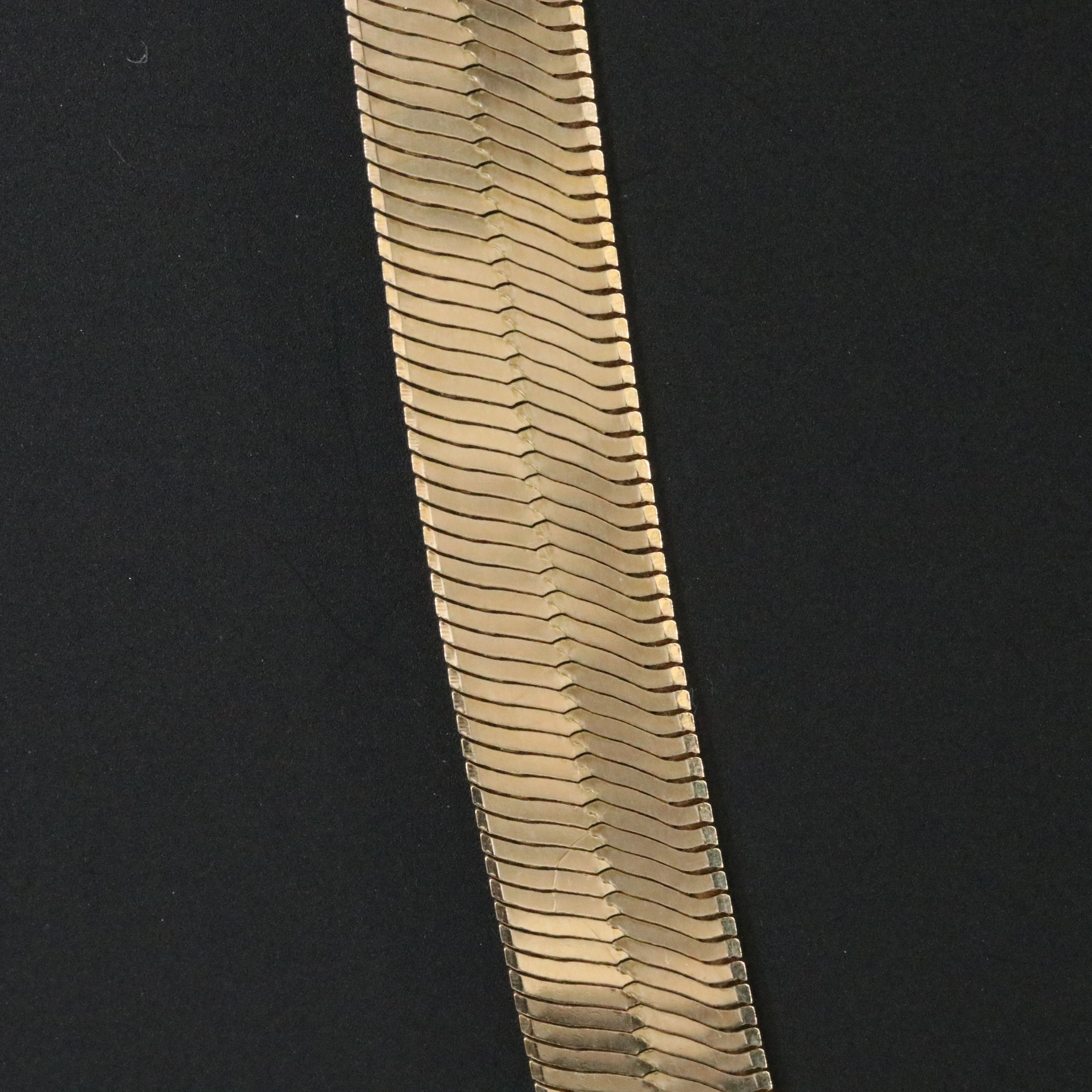 14K Herringbone Chain Necklace